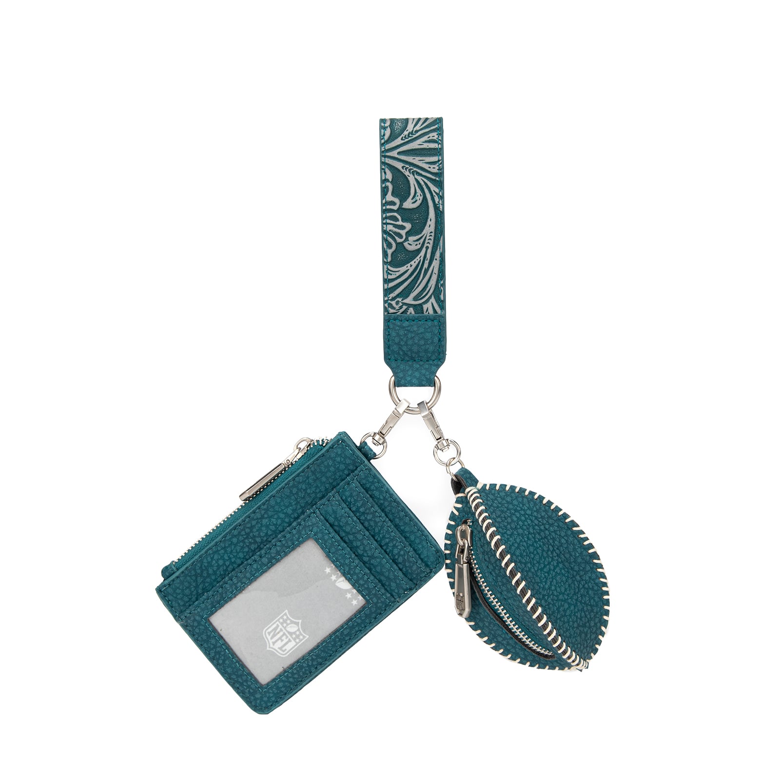 Portefeuille et bracelet porte-clés football américain Montana West Philadelphia Eagles pour femme