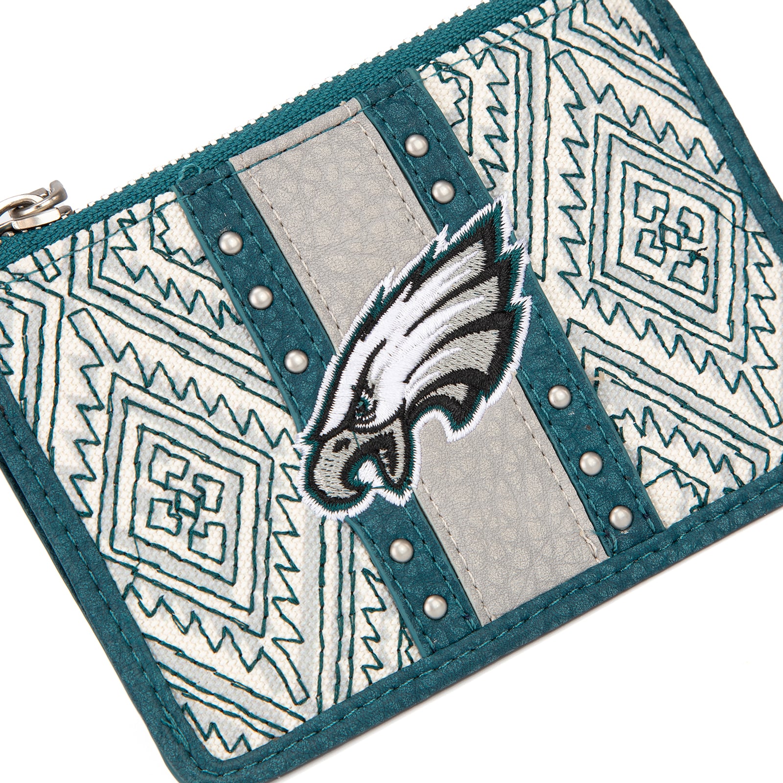 Portefeuille et bracelet porte-clés football américain Montana West Philadelphia Eagles pour femme