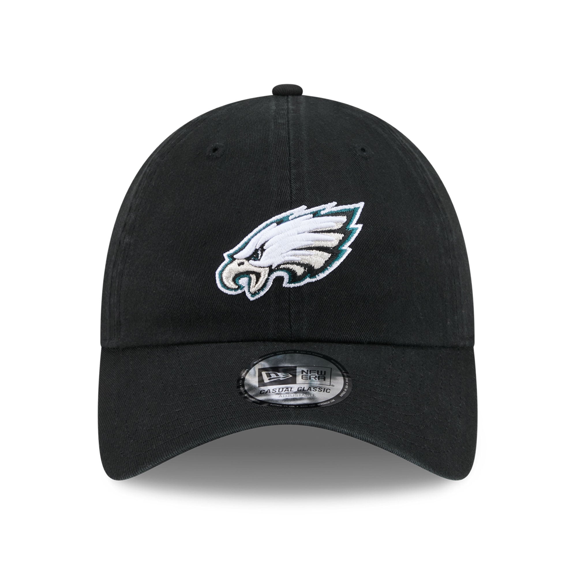 Casquette New Era noire pour femme, style rétro, Philadelphia Eagles