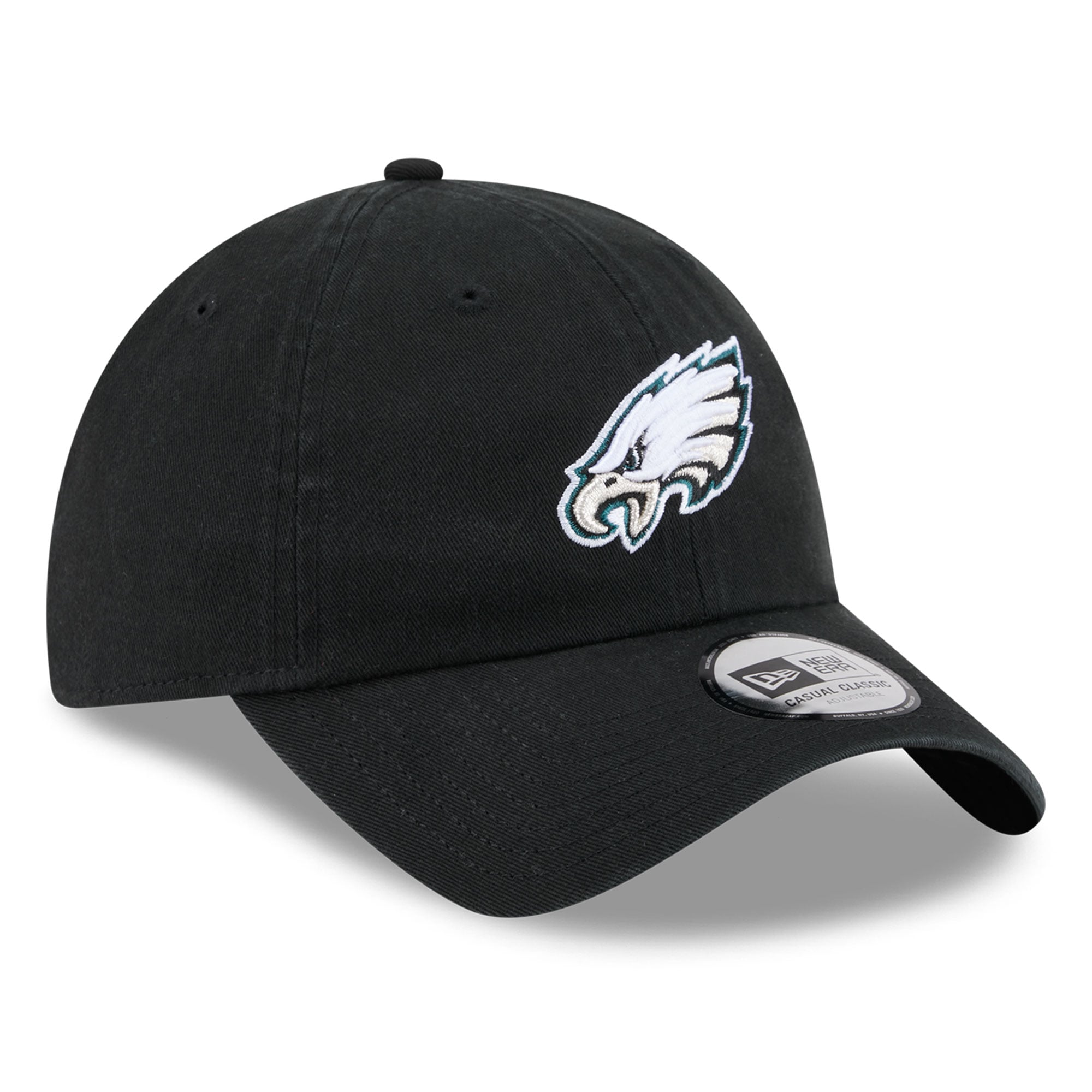 Casquette New Era noire pour femme, style rétro, Philadelphia Eagles