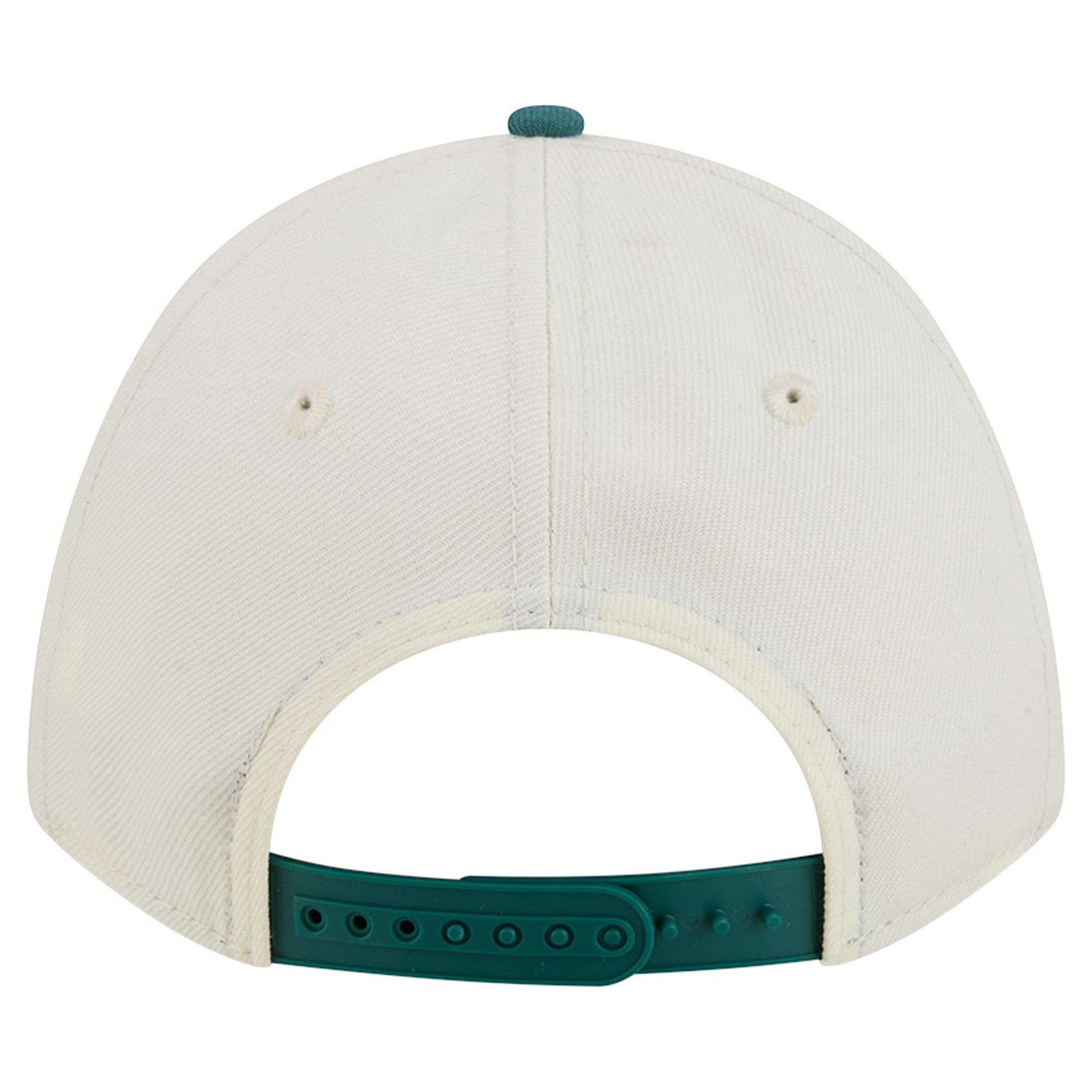 Women's New Era Cream/Midnight Green Philadelphia Eagles Tonal A-Frame 9FORTY Adjustable Hat