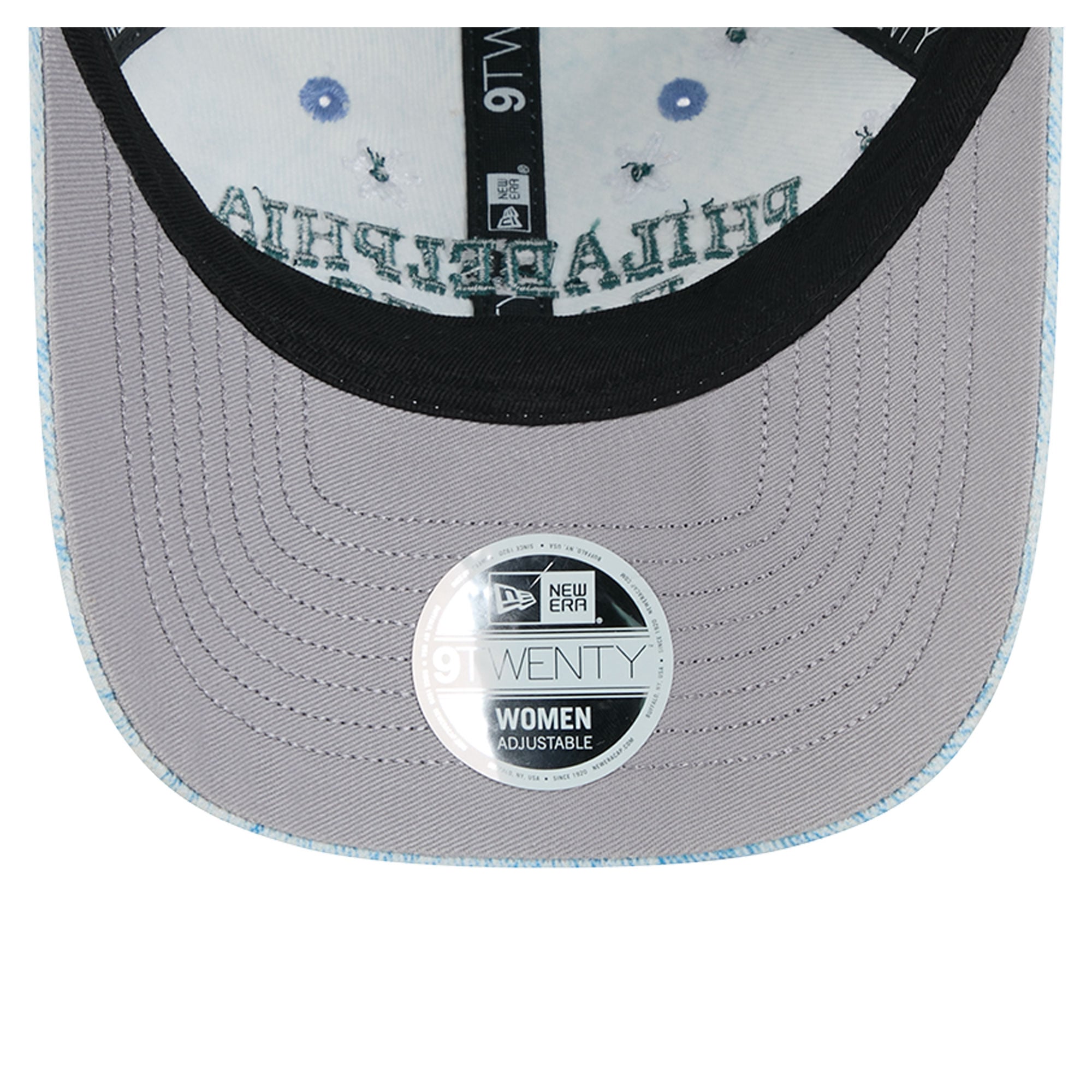 Women's New Era Denim Philadelphia Eagles Daisy 9TWENTY Adjustable Hat