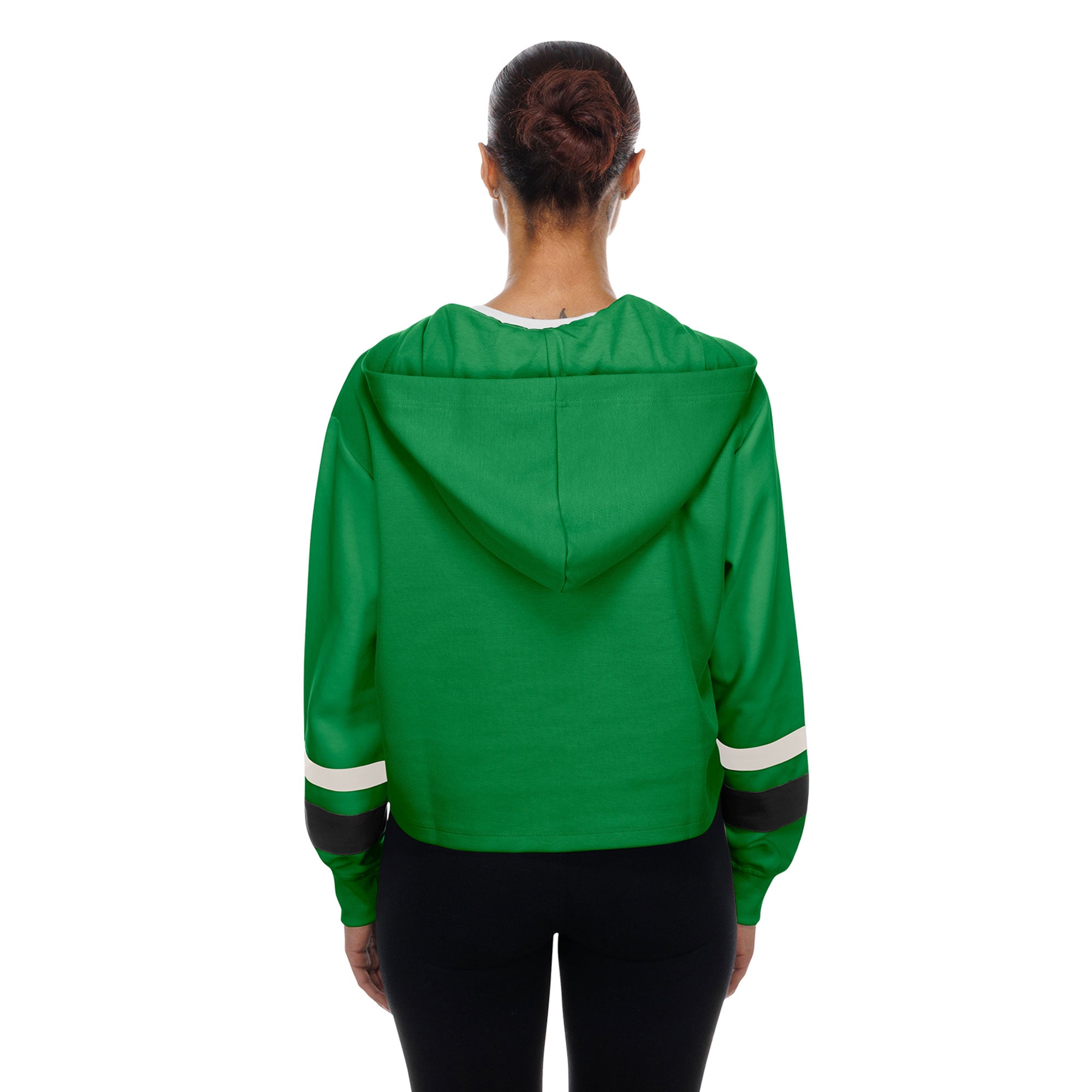 Sweat à capuche rétro lacets New Era Kelly Green Philadelphia Eagles pour femme
