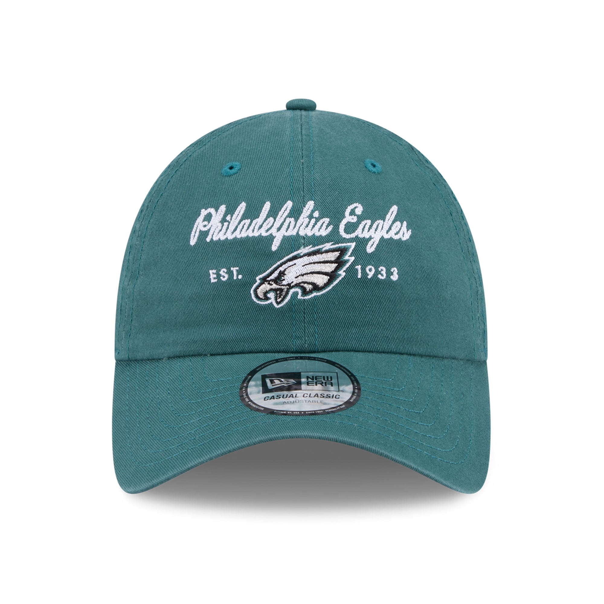 Women's New Era Midnight Green Philadelphia Eagles Script Casual Classic Adjustable Hat