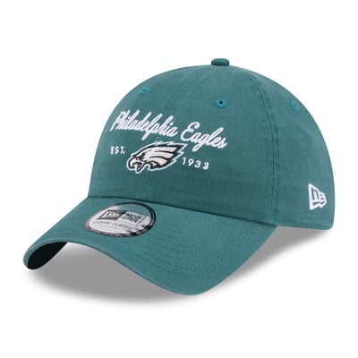 Philadelphia Eagles New Era Women's Script Casual Classic Adjustable Hat - Midnight Green
