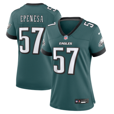 A.J. Epenesa Philadelphia Eagles Nike Women's Team Game Jersey - Midnight Green