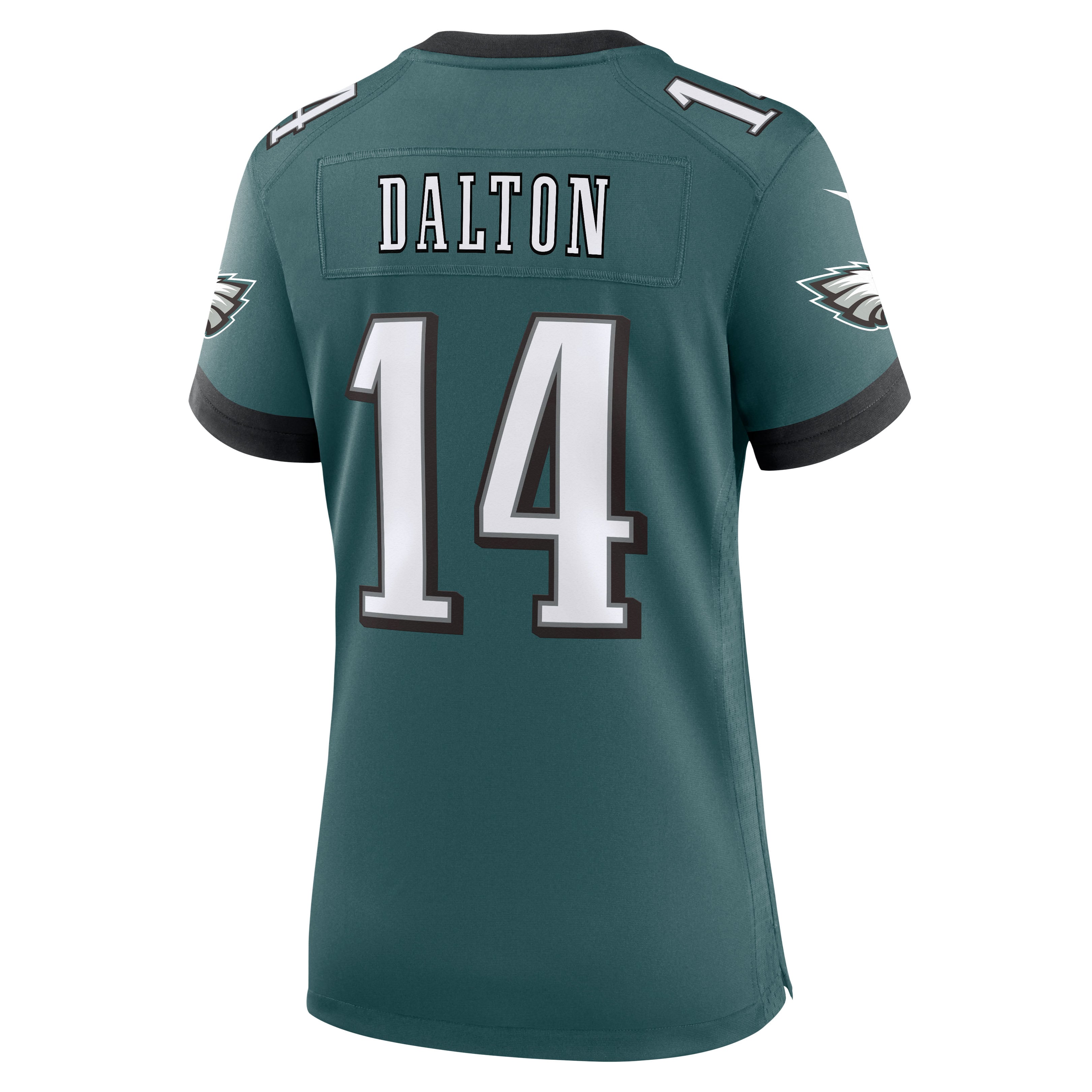 Maillot de match Nike Andy Dalton vert nuit pour femme, Philadelphia Eagles
