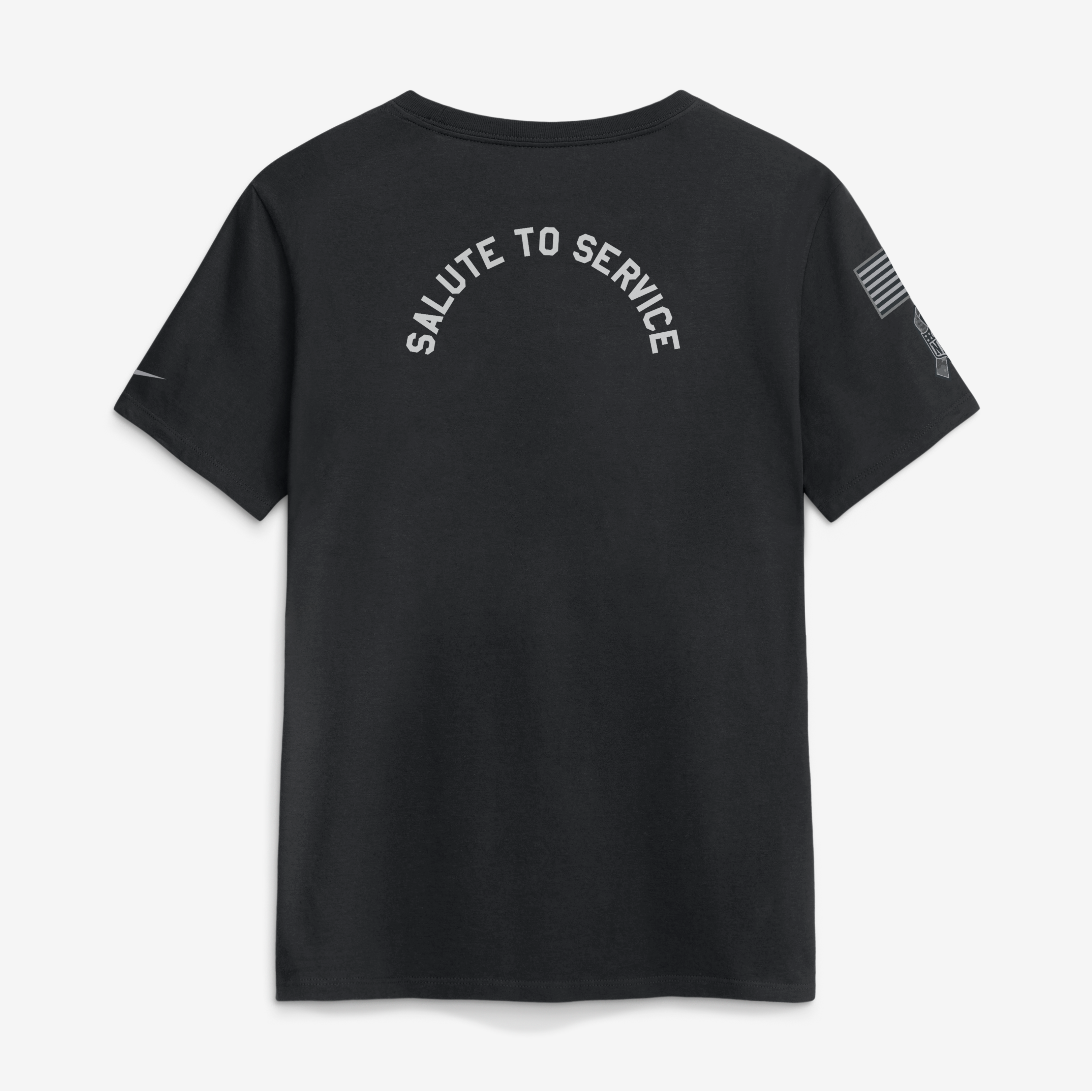 T-shirt Nike noir pour femme Philadelphia Eagles 2026 Salute to Service