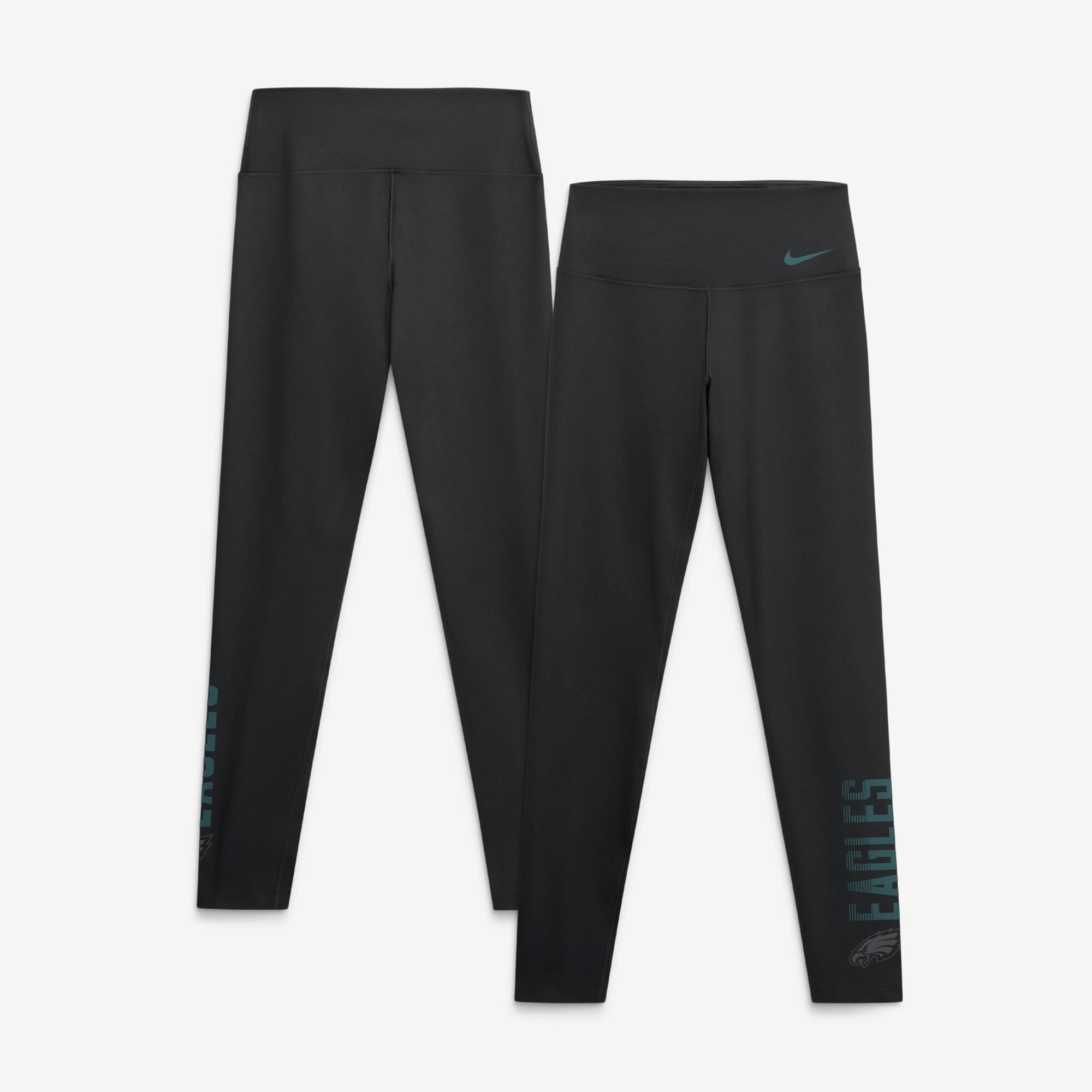 Leggings Nike pour femmes, noirs, Philadelphia Eagles Primetime One, taille haute, Dri-FIT