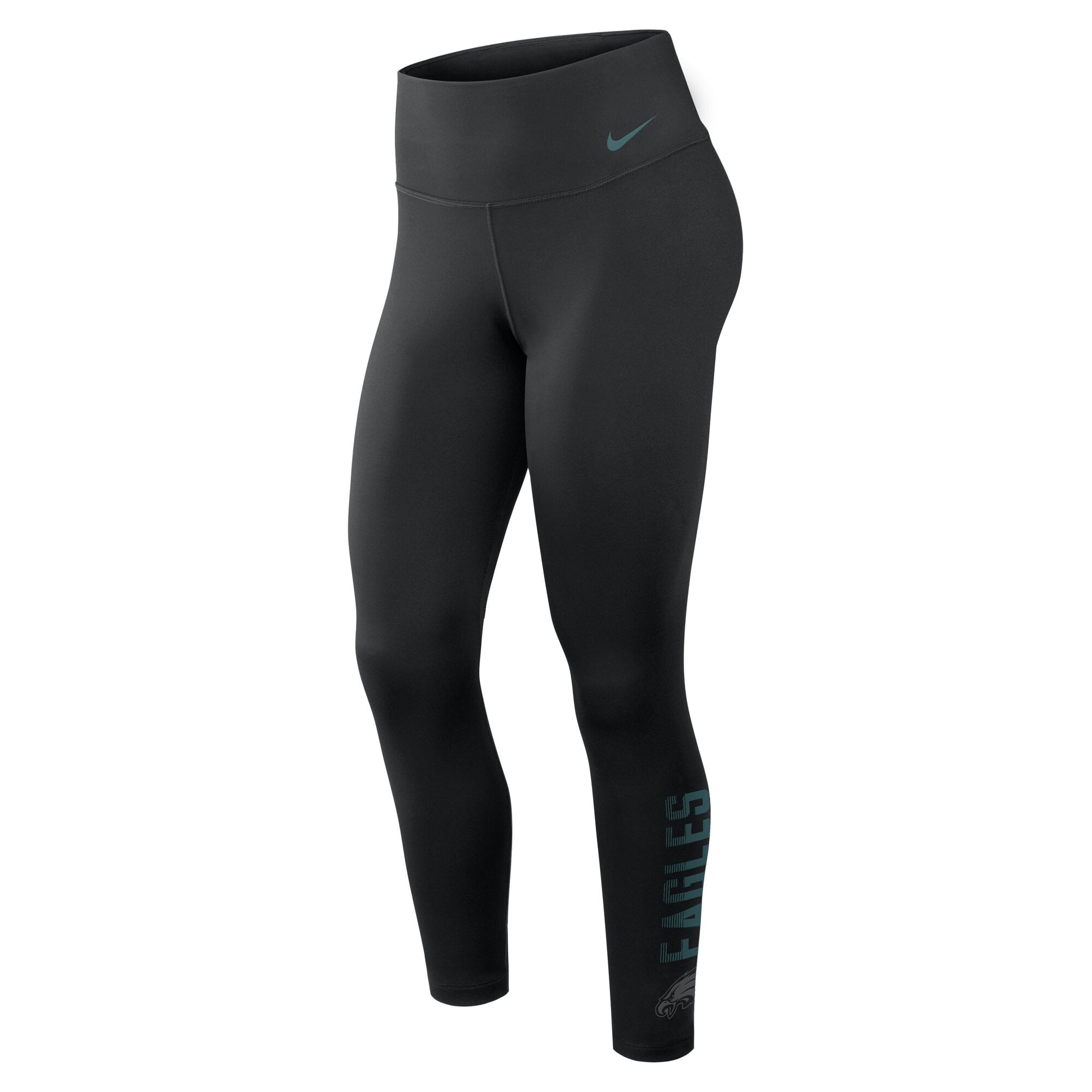 Leggings Nike pour femmes, noirs, Philadelphia Eagles Primetime One, taille haute, Dri-FIT