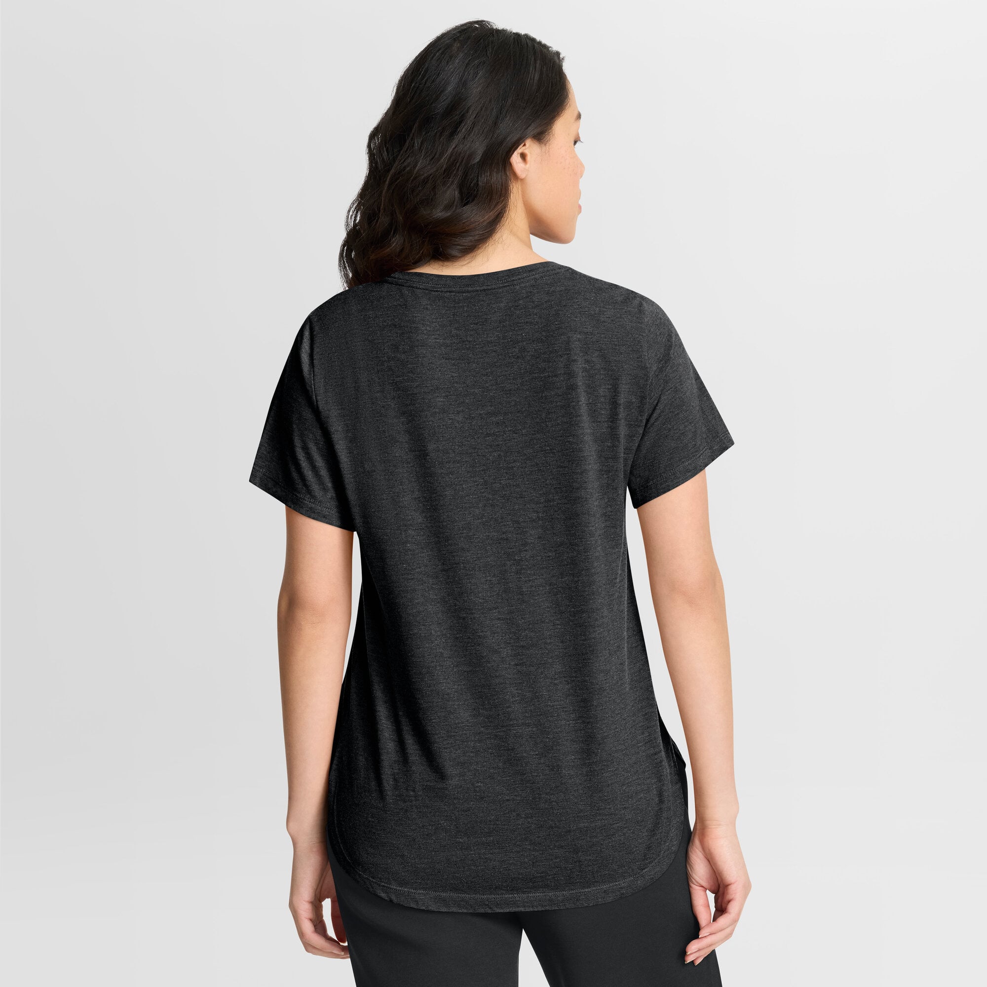 Women's Nike Black Philadelphia Eagles Primetime Tri-Blend T-Shirt