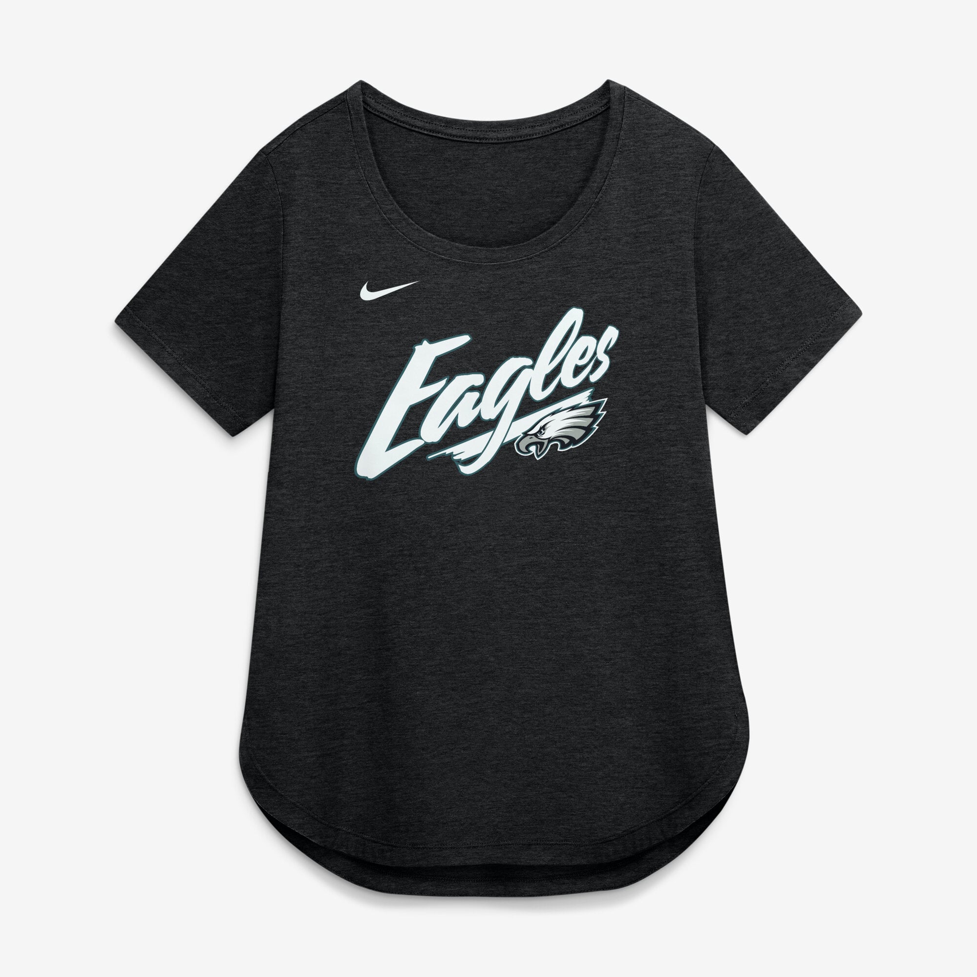 Women's Nike Black Philadelphia Eagles Primetime Tri-Blend T-Shirt