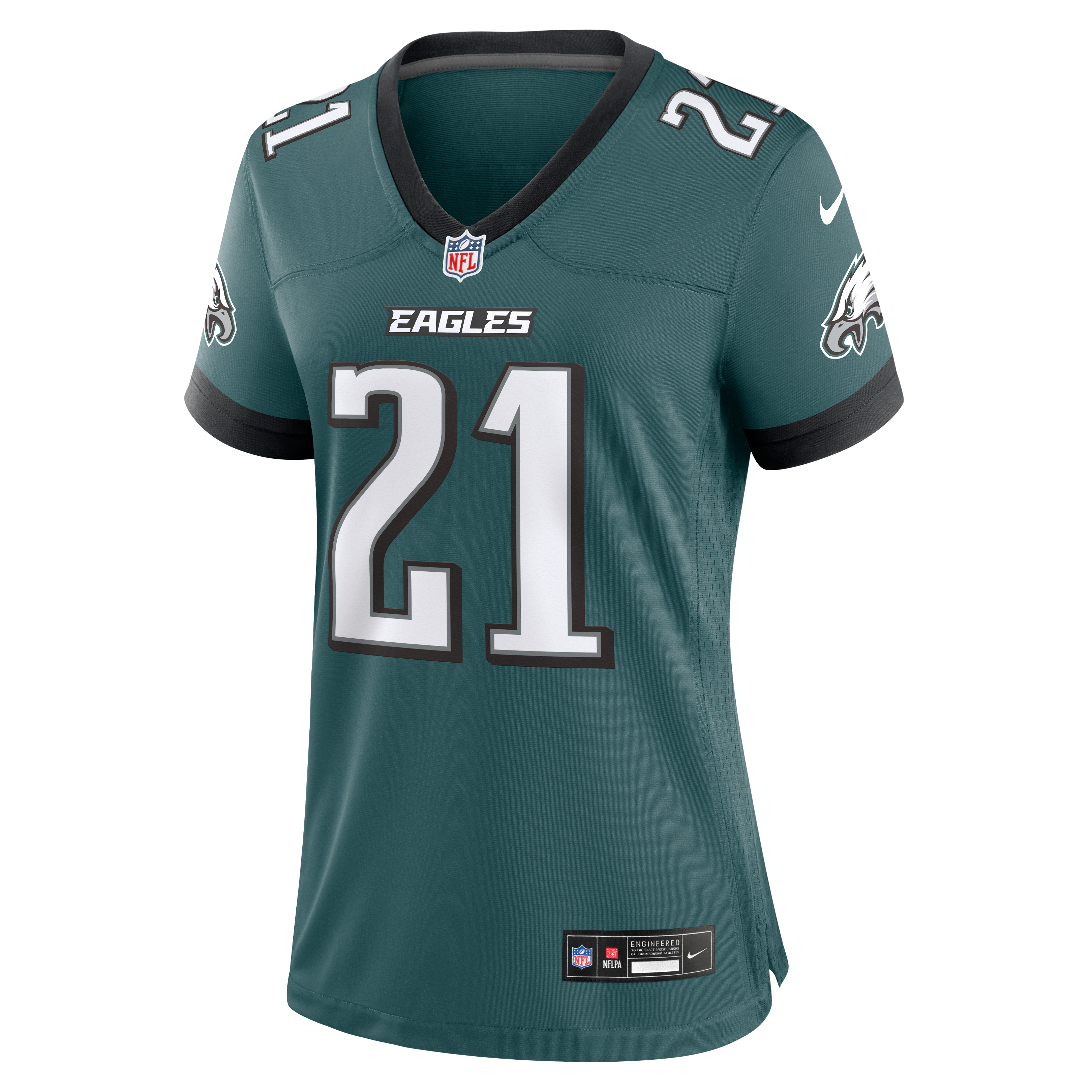 Maillot de match Nike Cole Wisniewski vert nuit pour femme, Philadelphia Eagles