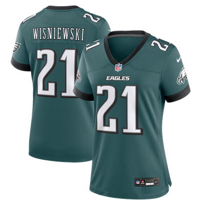 Cole Wisniewski Philadelphia Eagles Nike Women's Team Game Jersey - Midnight Green