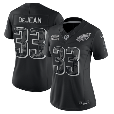 Cooper DeJean Philadelphia Eagles Nike Women's 2026 Salute to Service Stitched Limited Jersey - Black