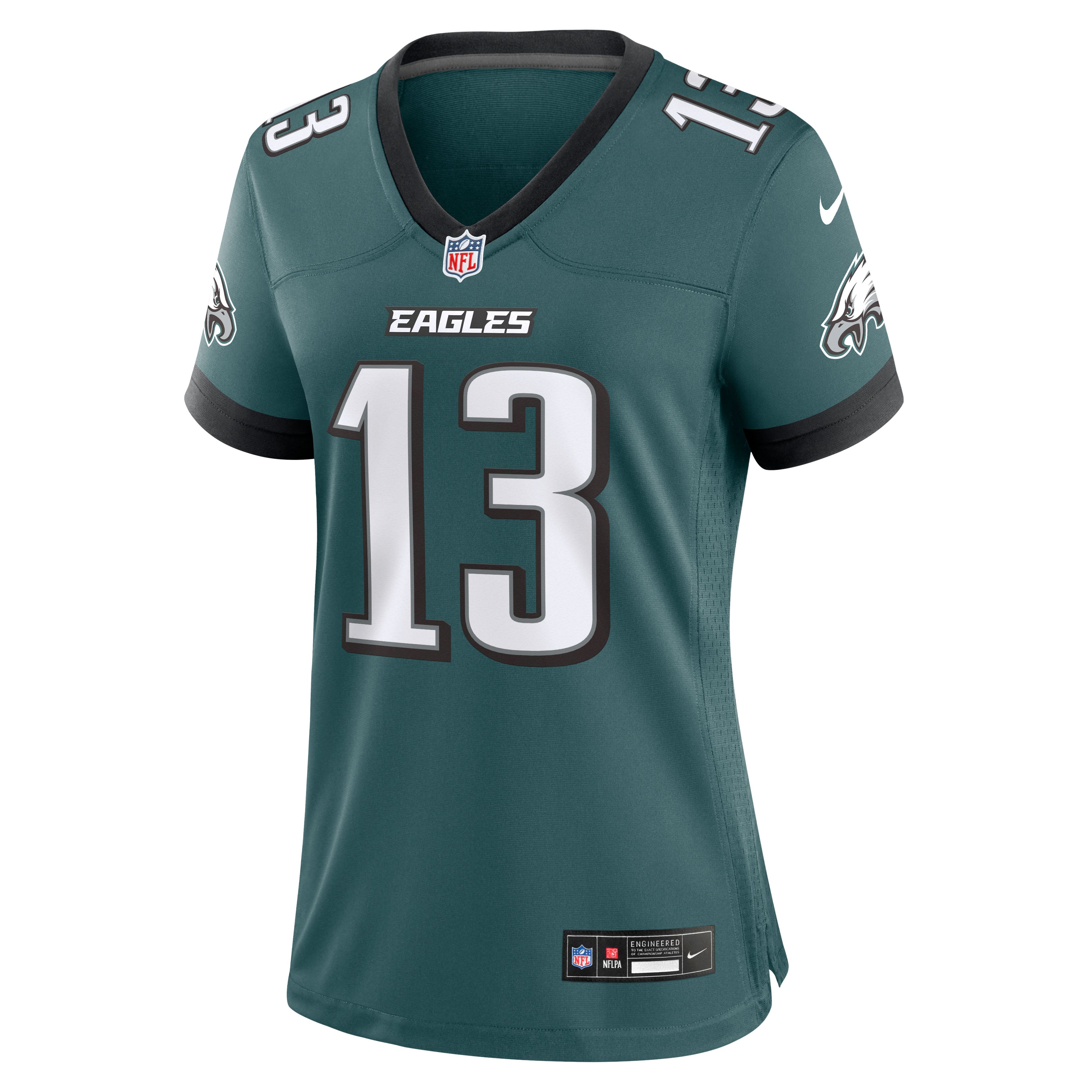 Maillot de match Nike Dontayvion Wicks vert nuit pour femme, Philadelphia Eagles