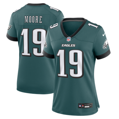 Elijah Moore Philadelphia Eagles Nike Women's Team Game Jersey - Midnight Green