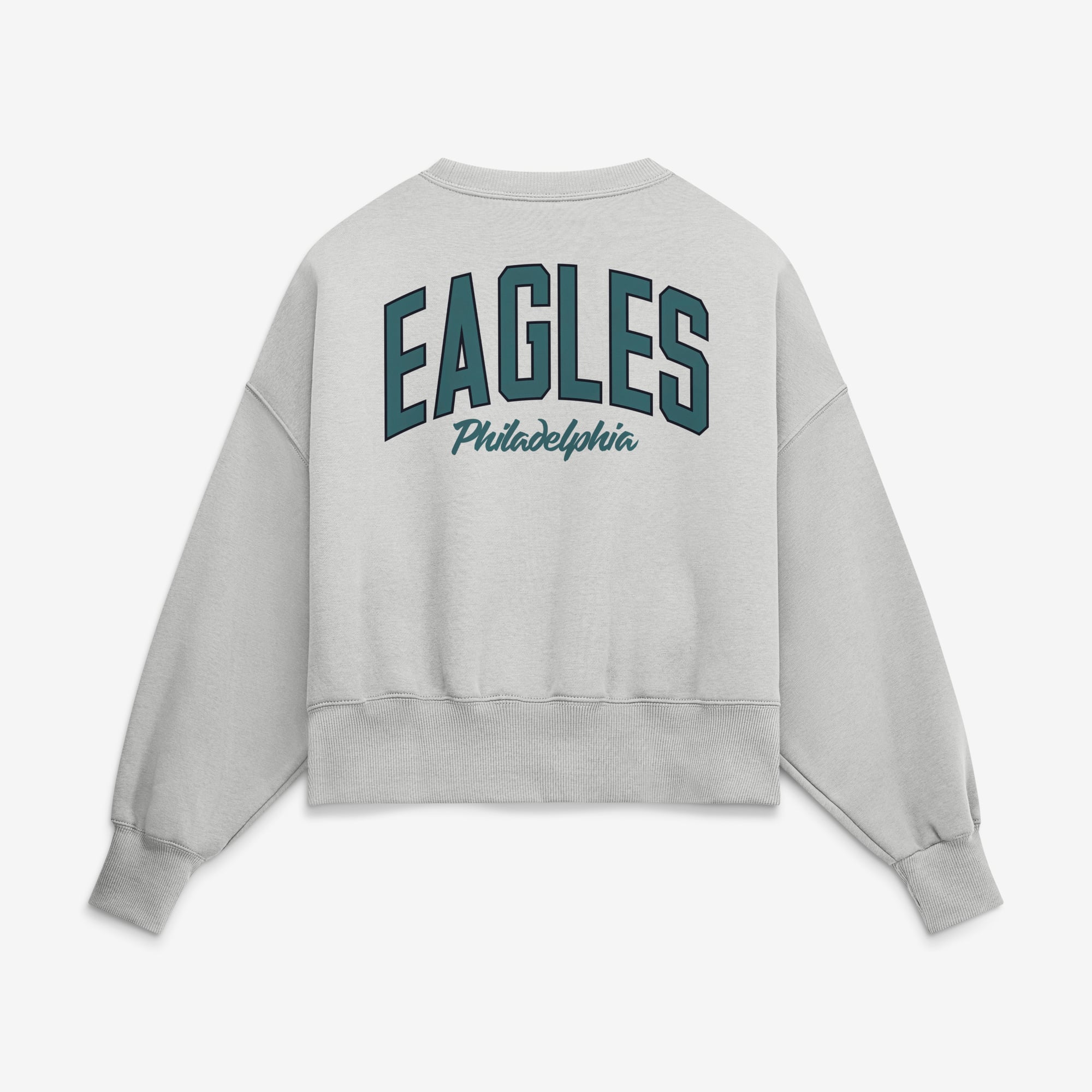 Sweat-shirt polaire surdimensionné Nike Philadelphia Eagles Primetime Phoenix gris pour femme