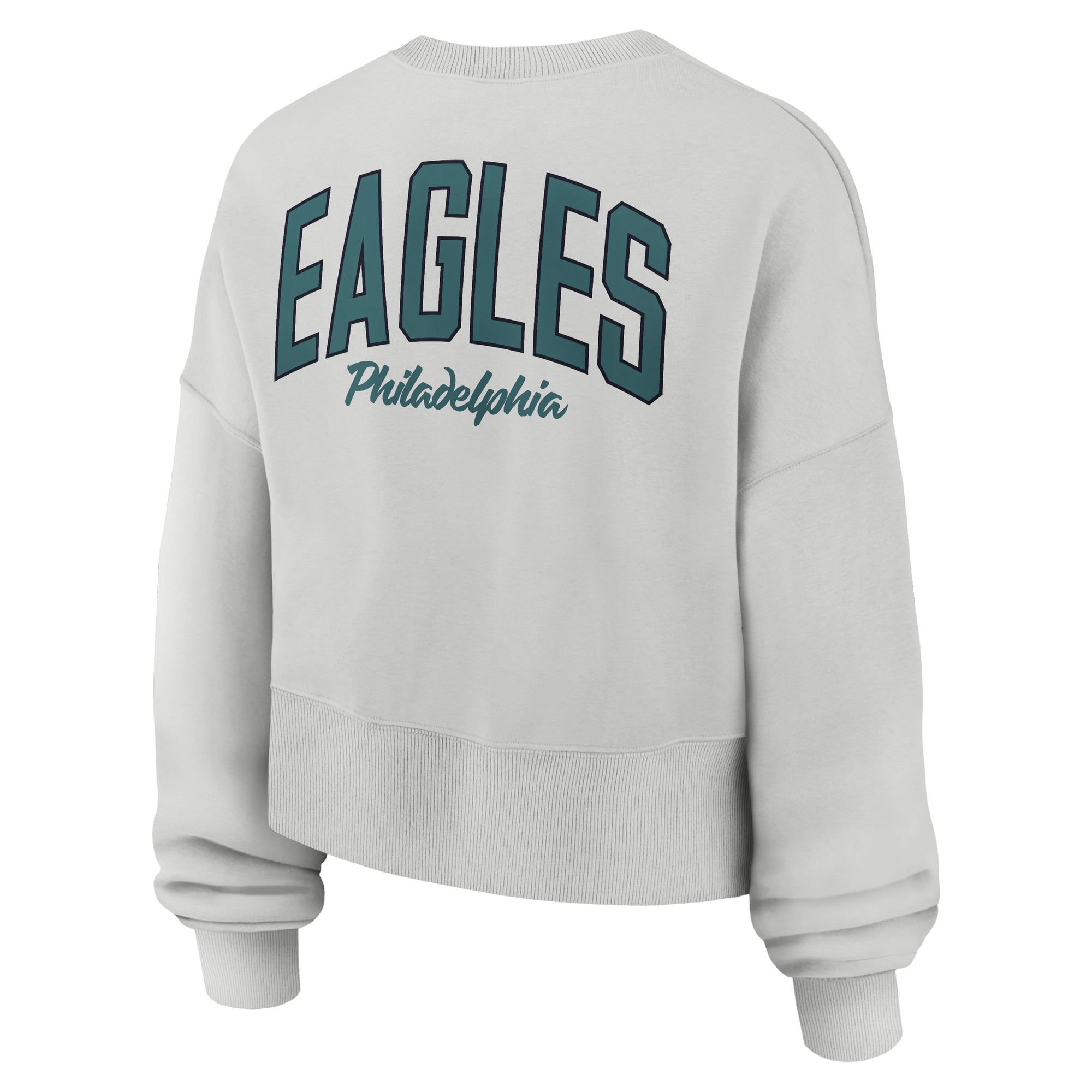 Sweat-shirt polaire surdimensionné Nike Philadelphia Eagles Primetime Phoenix gris pour femme