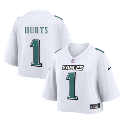 Jalen Hurts Philadelphia Eagles Nike Women's Cropped Fashion Game Jersey - White