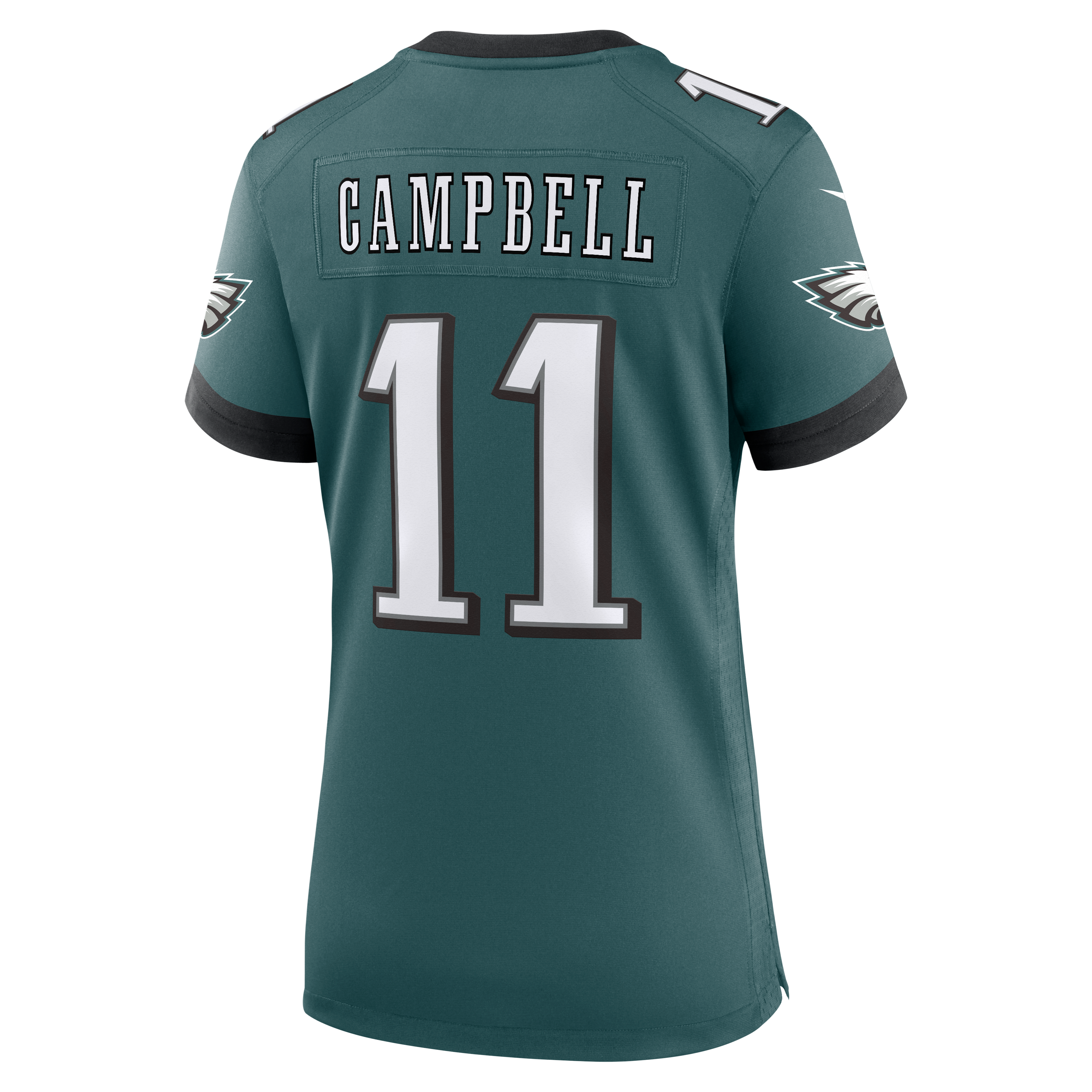 Women's Nike Jihaad Campbell Midnight Green Philadelphia Eagles Team Game Jersey