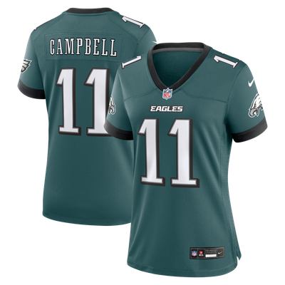 Jihaad Campbell Philadelphia Eagles Nike Women's Team Game Jersey - Midnight Green