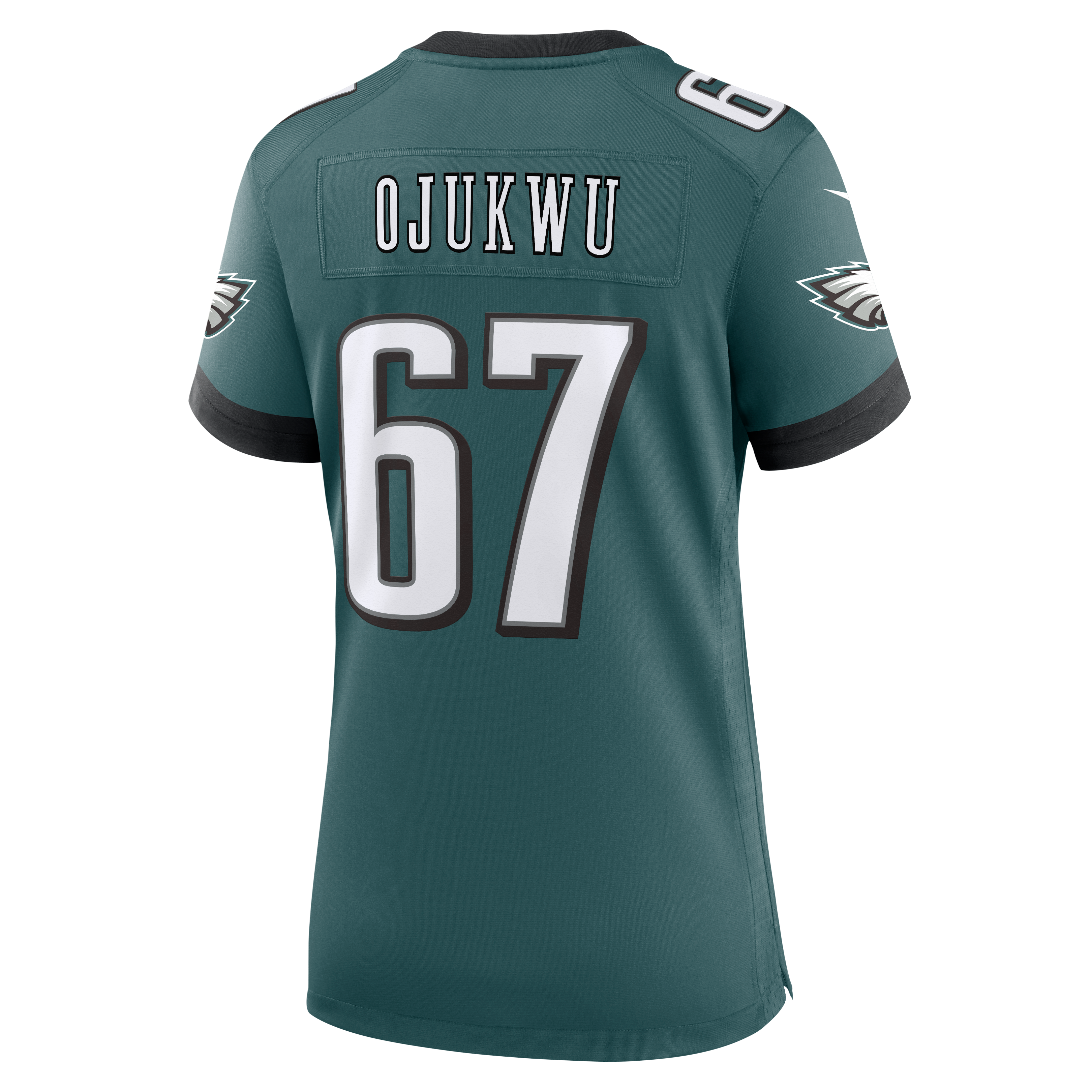 Women's Nike John Ojukwu Midnight Green Philadelphia Eagles Team Game Jersey