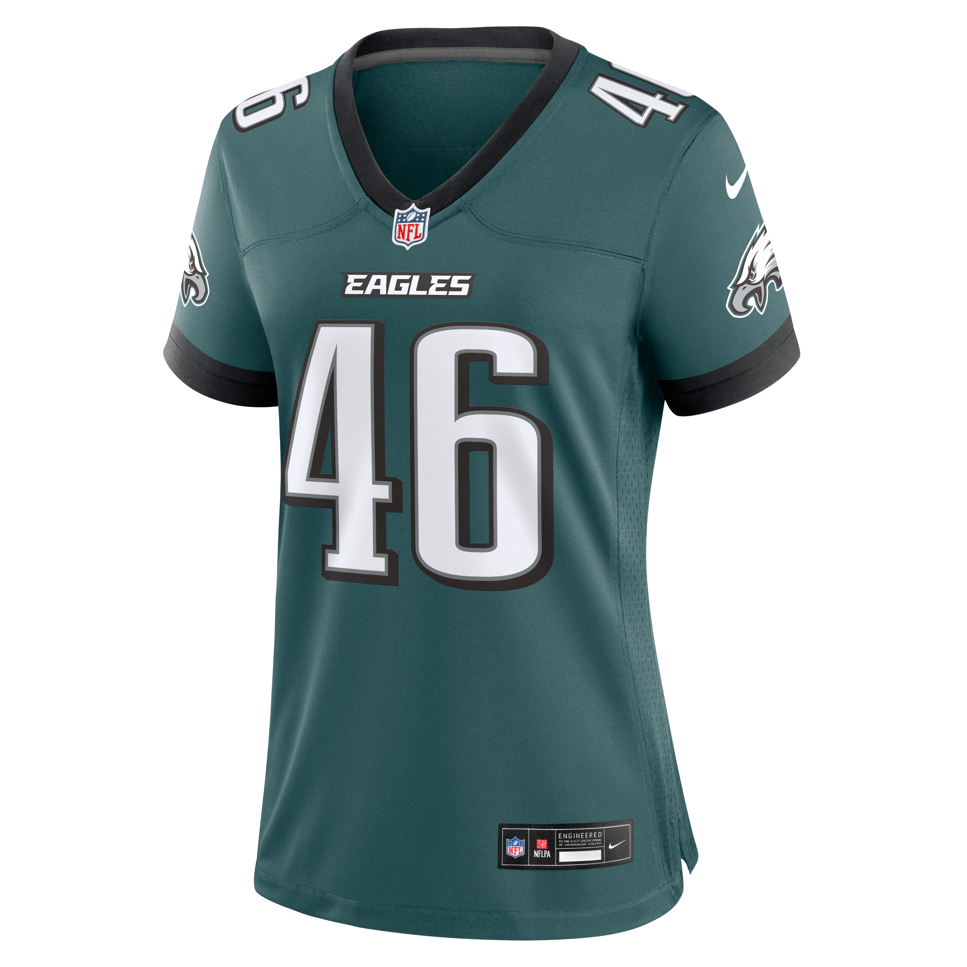 Women's Nike Joshua Weru Midnight Green Philadelphia Eagles Team Game Jersey