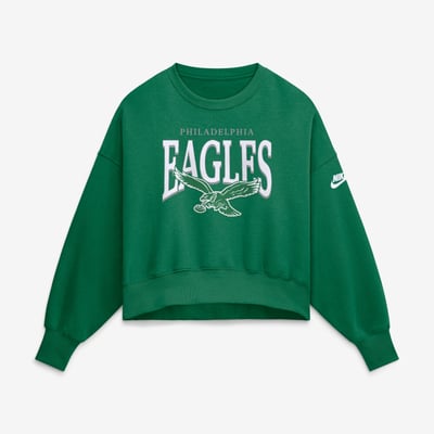  Philadelphia Eagles Nike Women's Oversized Phoenix Fleece Sweatshirt - Kelly Green