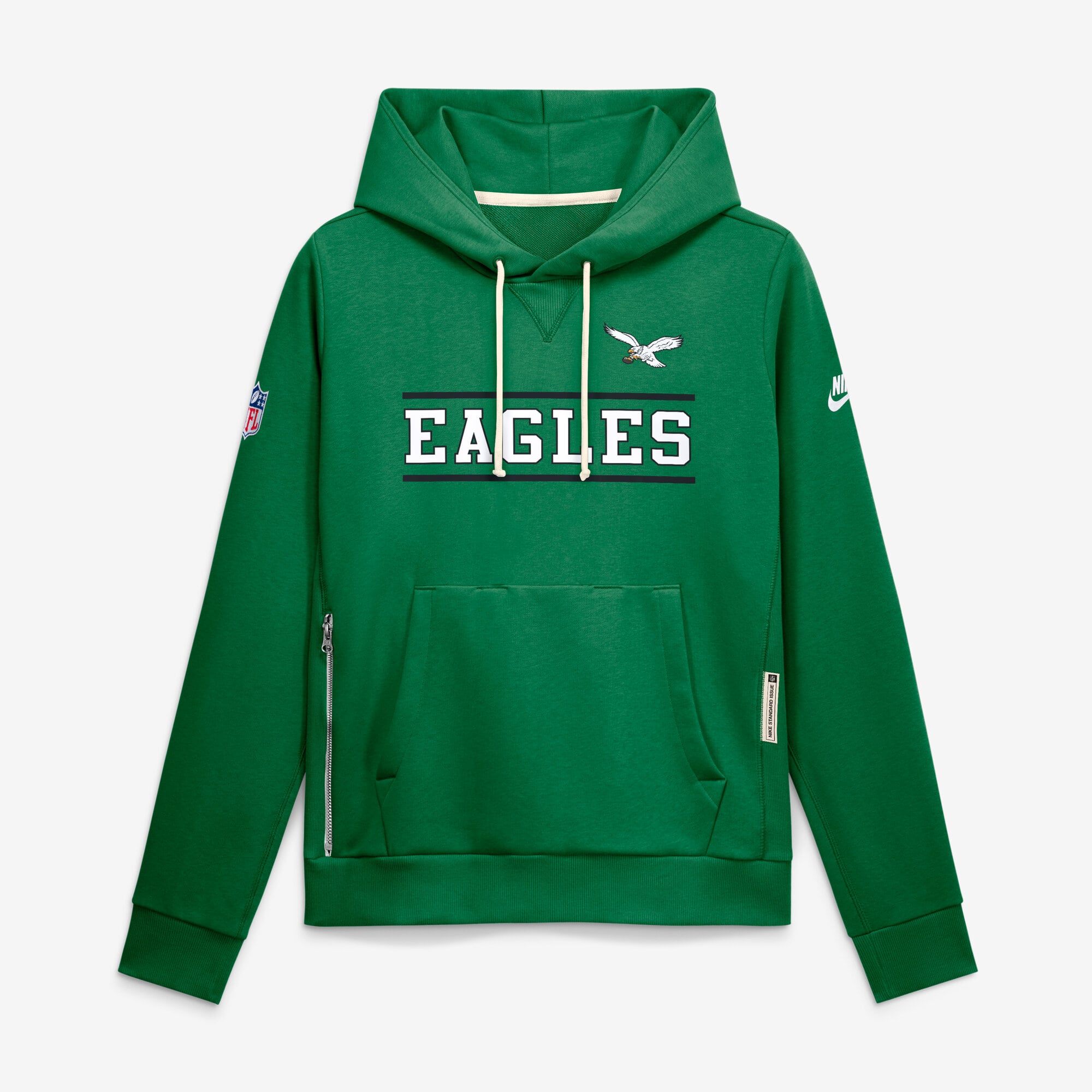 Sweat à capuche Nike Kelly Green Philadelphia Eagles Sideline Standard Issue Alternate Dri-FIT pour femme