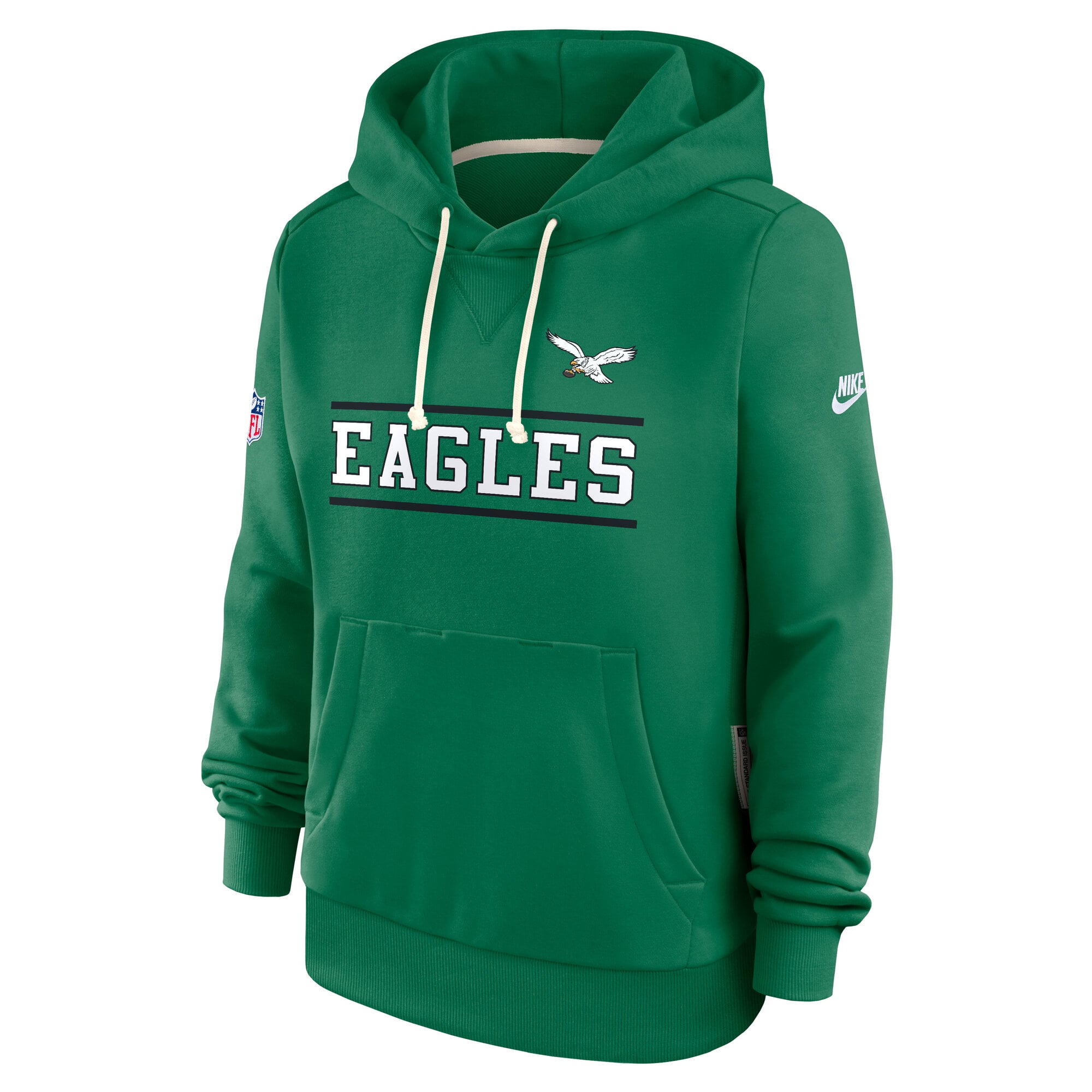 Sweat à capuche Nike Kelly Green Philadelphia Eagles Sideline Standard Issue Alternate Dri-FIT pour femme