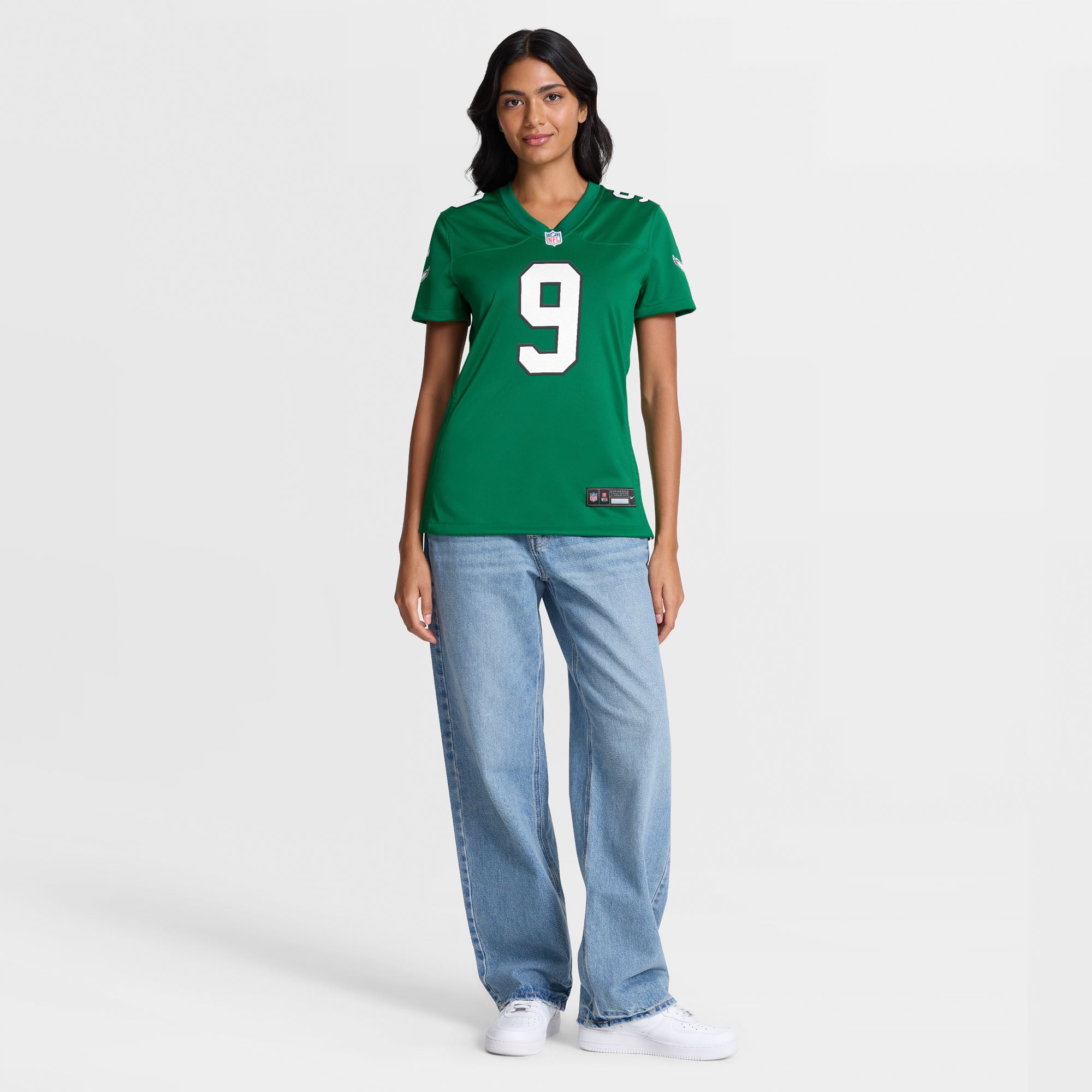 Maillot alternatif Nike Makai Lemon Kelly Green des Eagles de Philadelphie pour femmes
