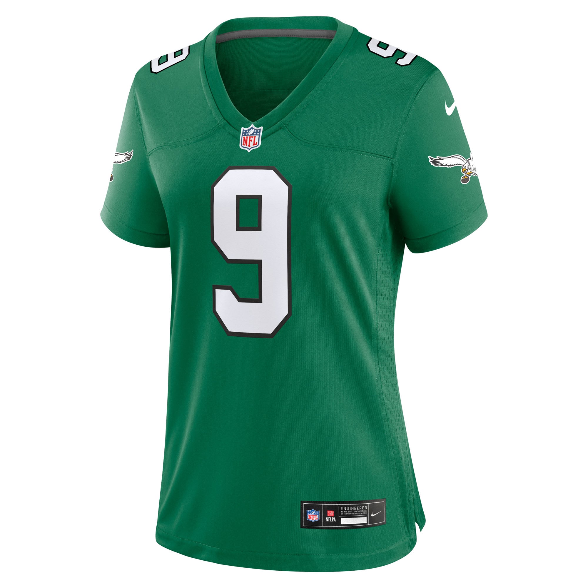 Maillot alternatif Nike Makai Lemon Kelly Green des Eagles de Philadelphie pour femmes