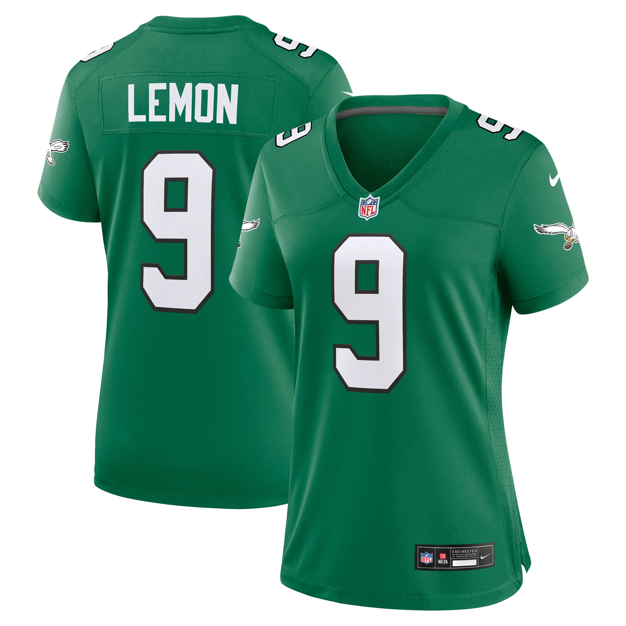 Maillot alternatif Nike Makai Lemon Kelly Green des Eagles de Philadelphie pour femmes