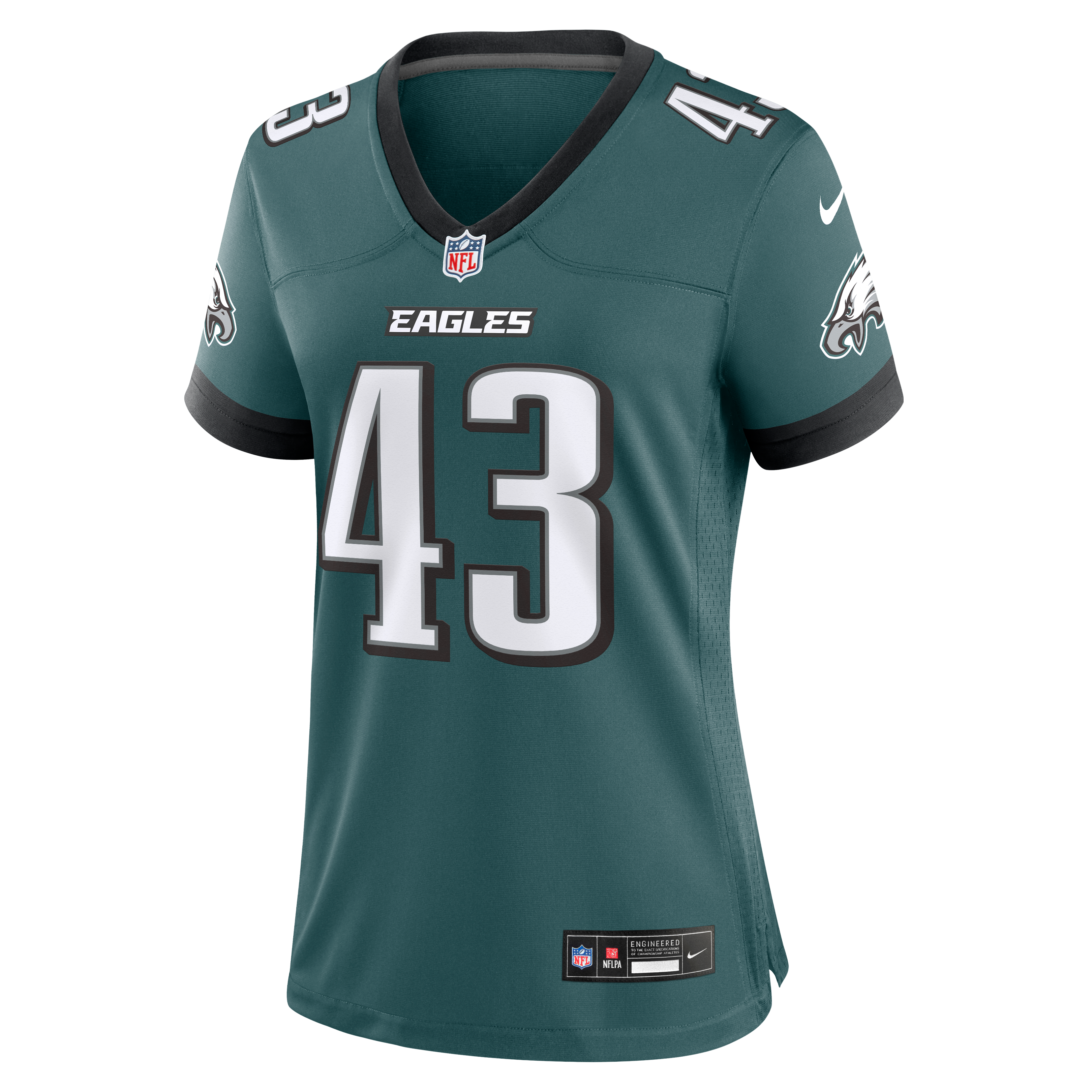 Women's Nike Mason Reiger Midnight Green Philadelphia Eagles Team Game Jersey