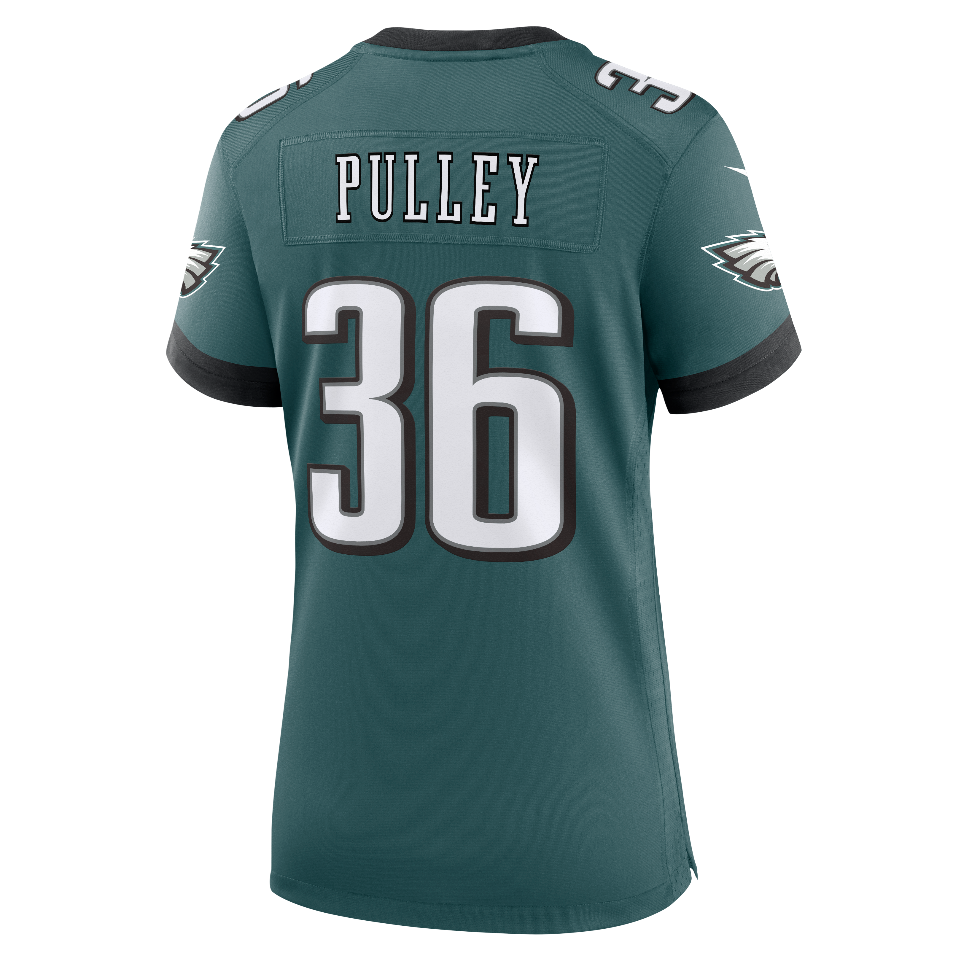 Maillot de match Nike Maximus Pulley vert nuit pour femme, Philadelphia Eagles