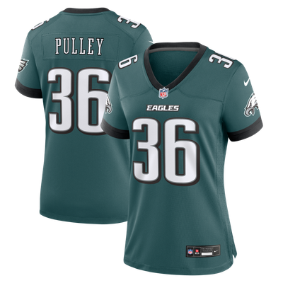 Maximus Pulley Philadelphia Eagles Nike Women's Team Game Jersey - Midnight Green