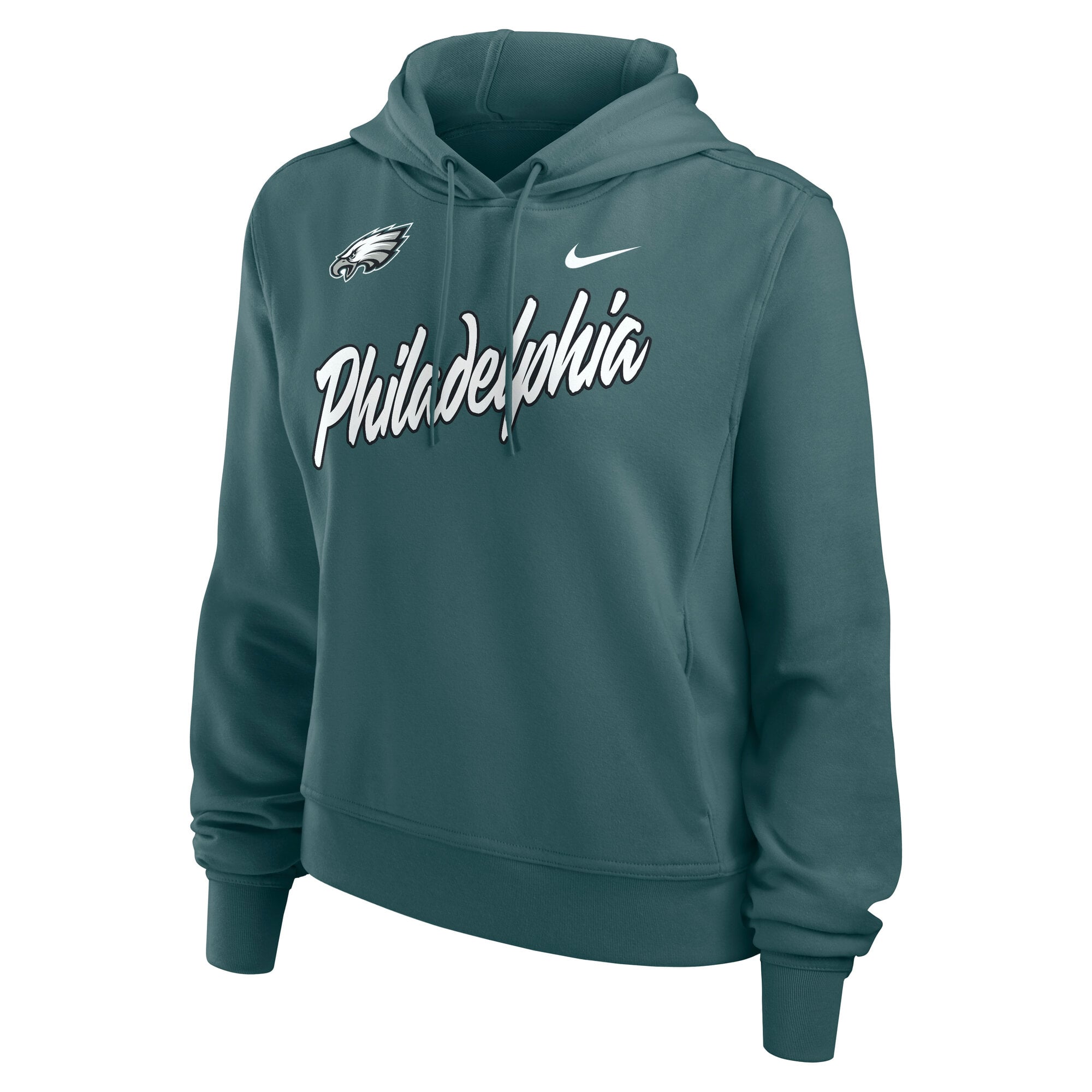 Women's Nike Midnight Green Philadelphia Eagles Performance One Tri-Blend Dri-FIT Hoodie