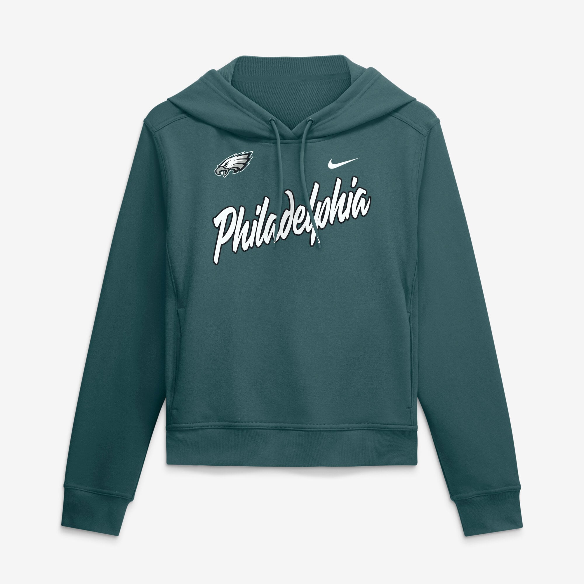 Women's Nike Midnight Green Philadelphia Eagles Performance One Tri-Blend Dri-FIT Hoodie