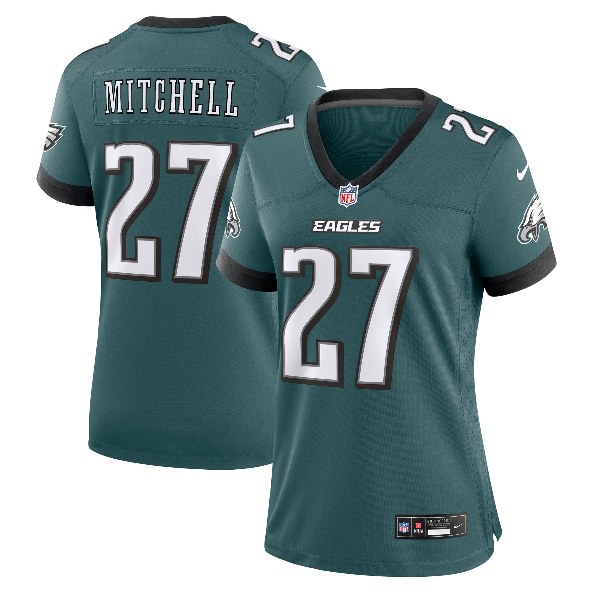 Women's Nike Quinyon Mitchell Midnight Green Philadelphia Eagles Team Game Jersey