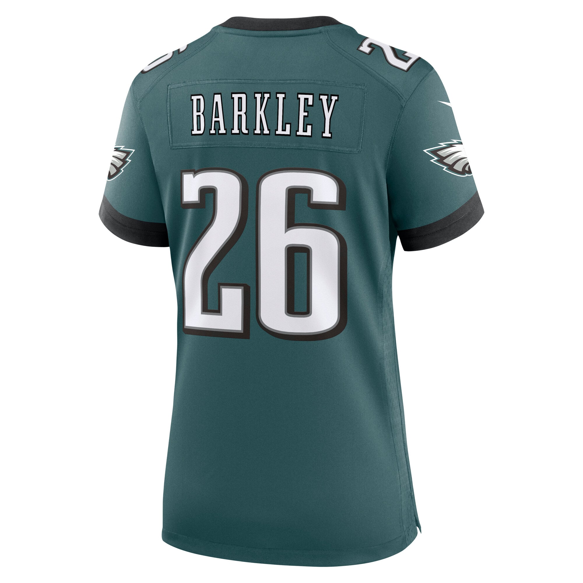 Maillot de match Nike Saquon Barkley vert nuit pour femme, Philadelphia Eagles