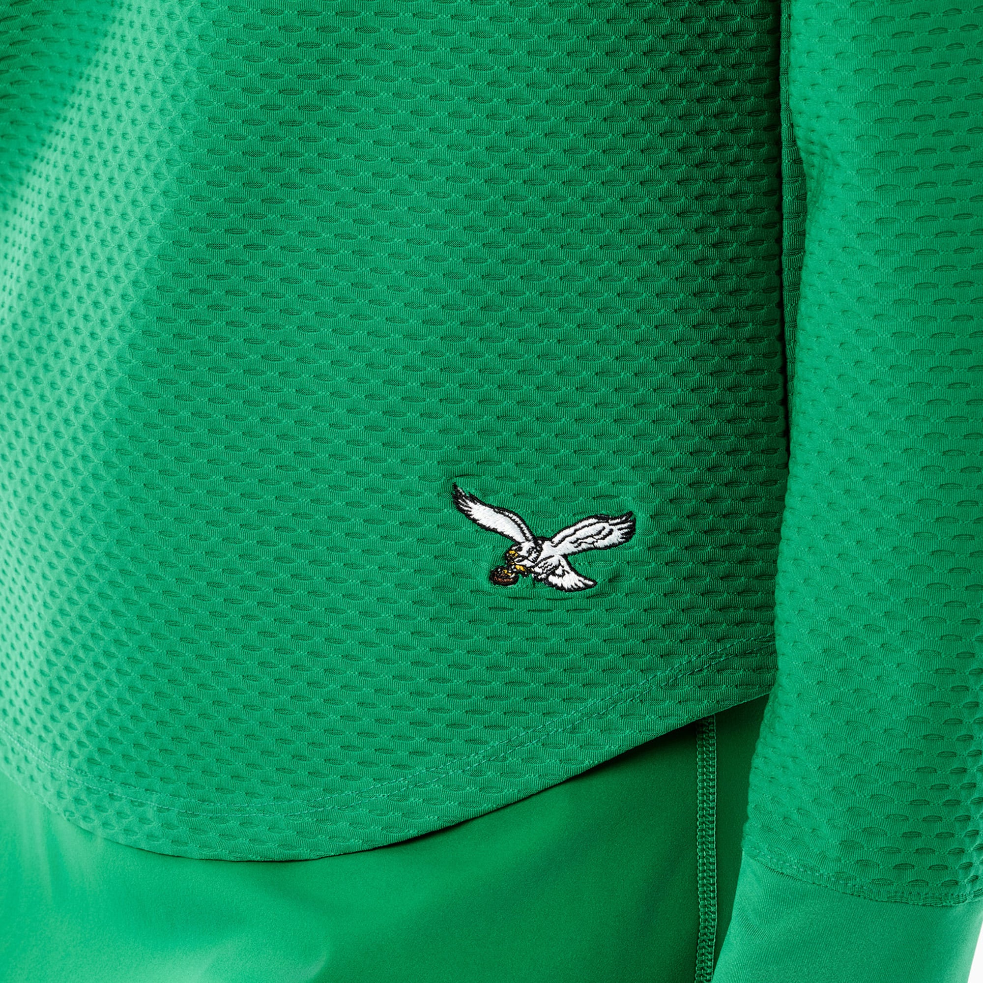 T-shirt à manches longues pour femmes Philadelphia Eagles x Addison Bay Kelly Green Palmetto