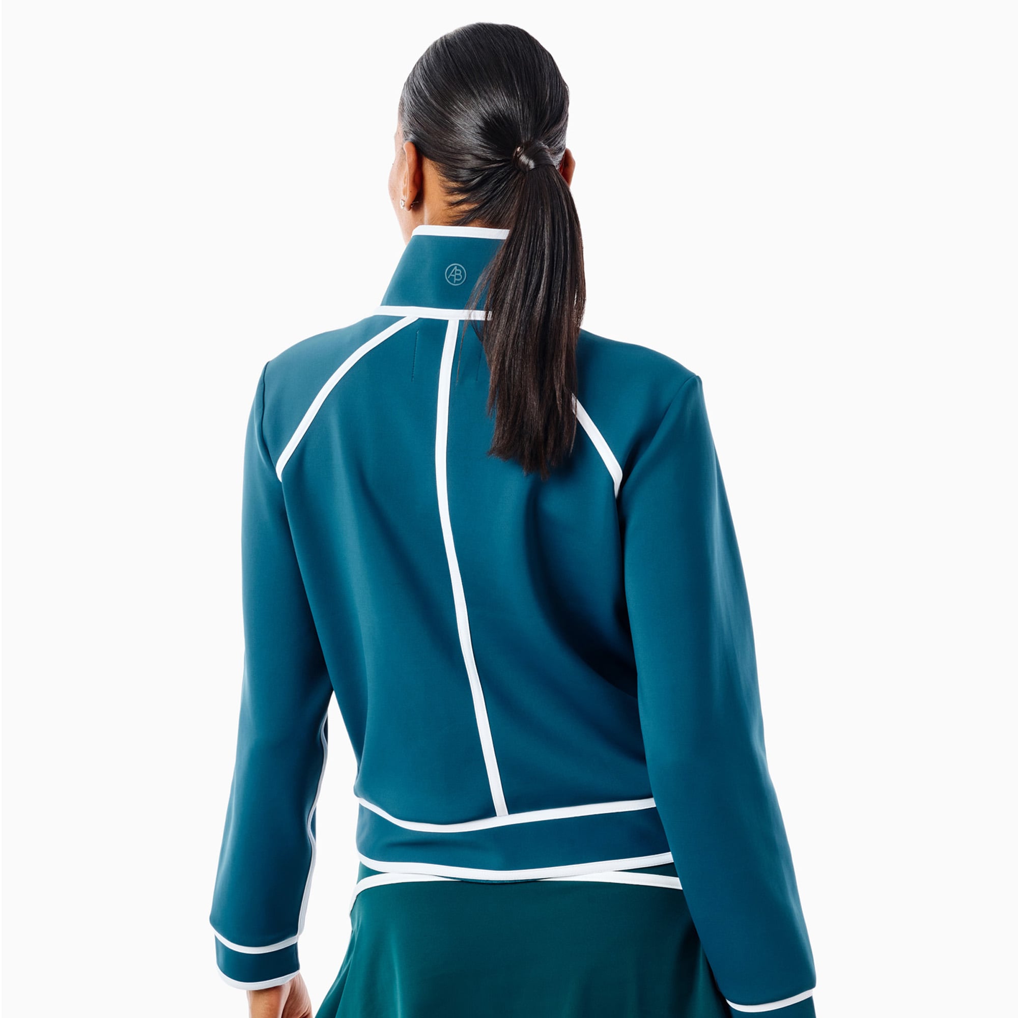 Pull-over à col zippé vert nuit Philadelphia Eagles x Addison Bay Bainbridge pour femme