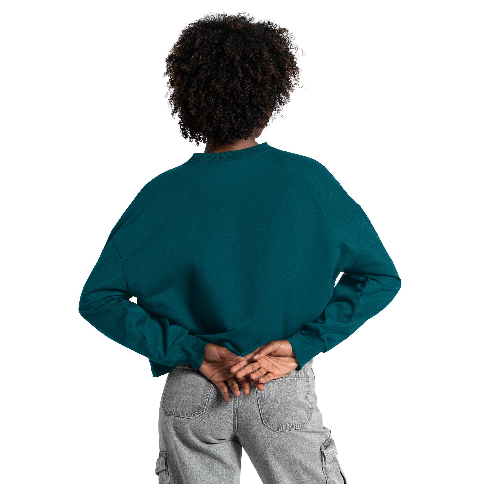Sweat-shirt court Starter vert nuit pour femme, Philadelphia Eagles Bleachers
