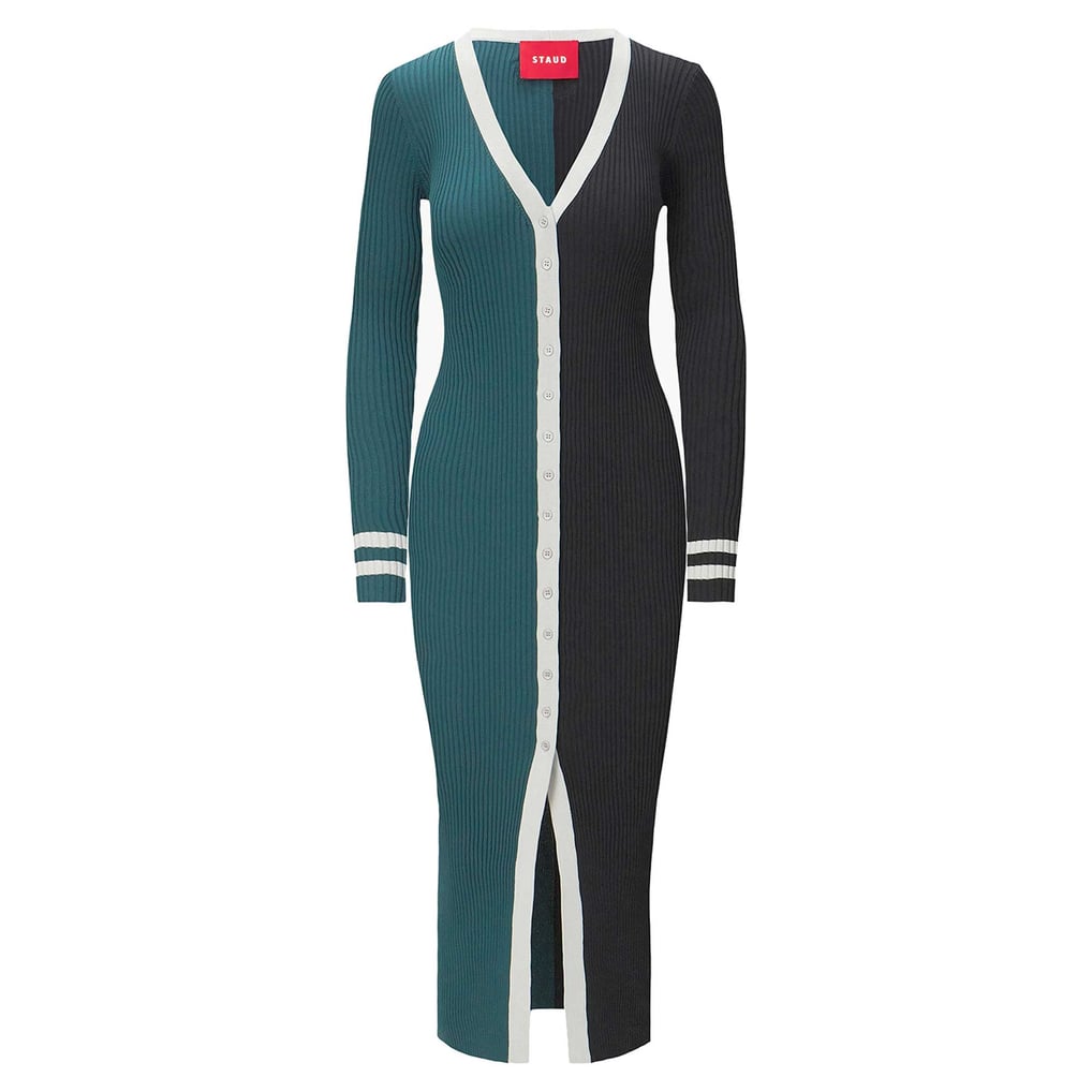 Philadelphia Eagles STAUD Women's Shoko Knit Button-Up Sweater Dress