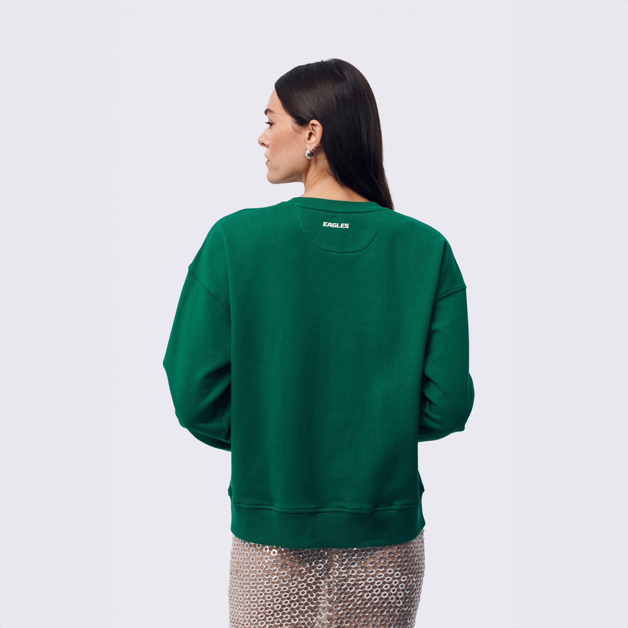 Sweat-shirt à capuche Terez Kelly Green Philadelphia Eagles pour femme, logo en pierre précieuse