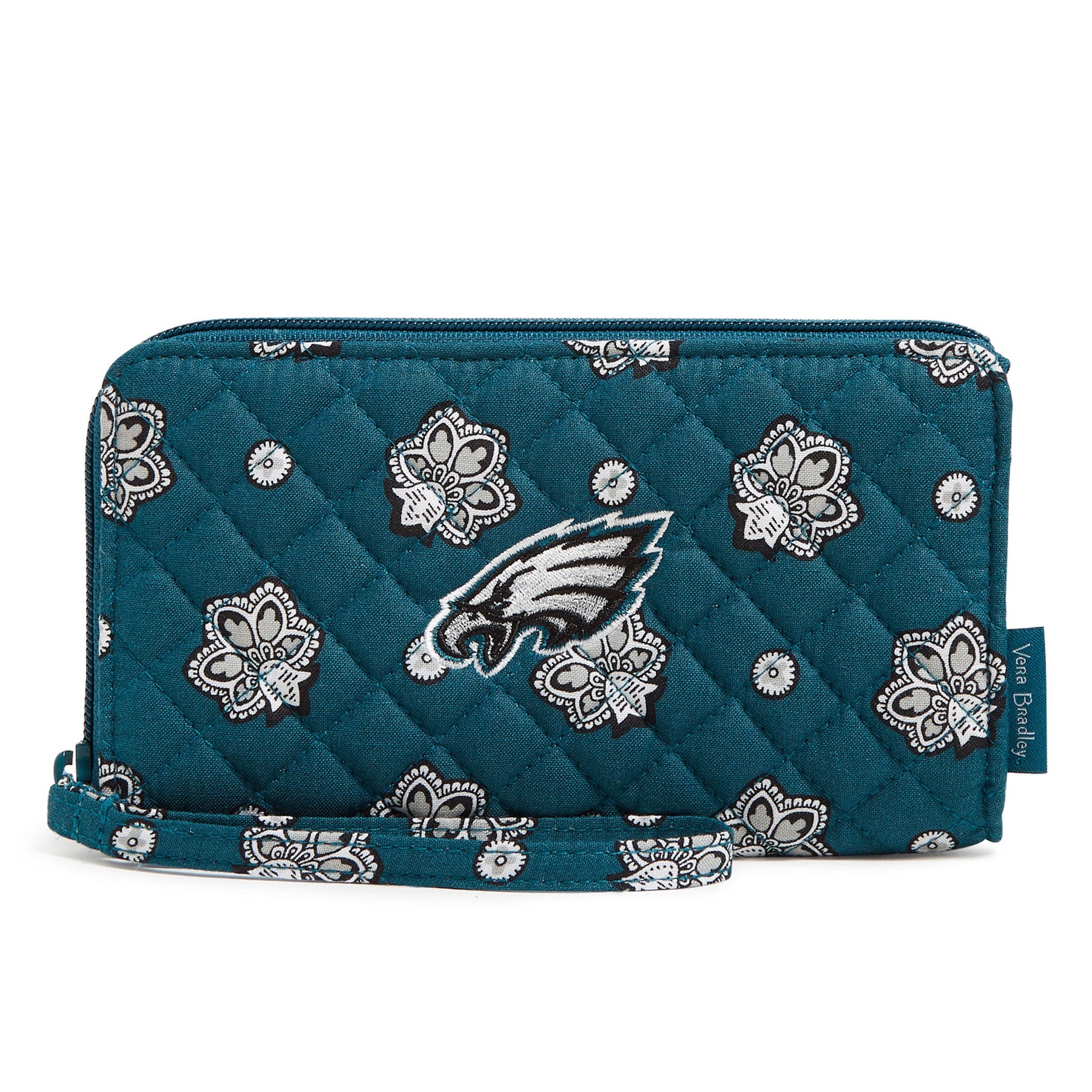 Women's Vera Bradley Philadelphia Eagles RFID Front-Zip Wristlet