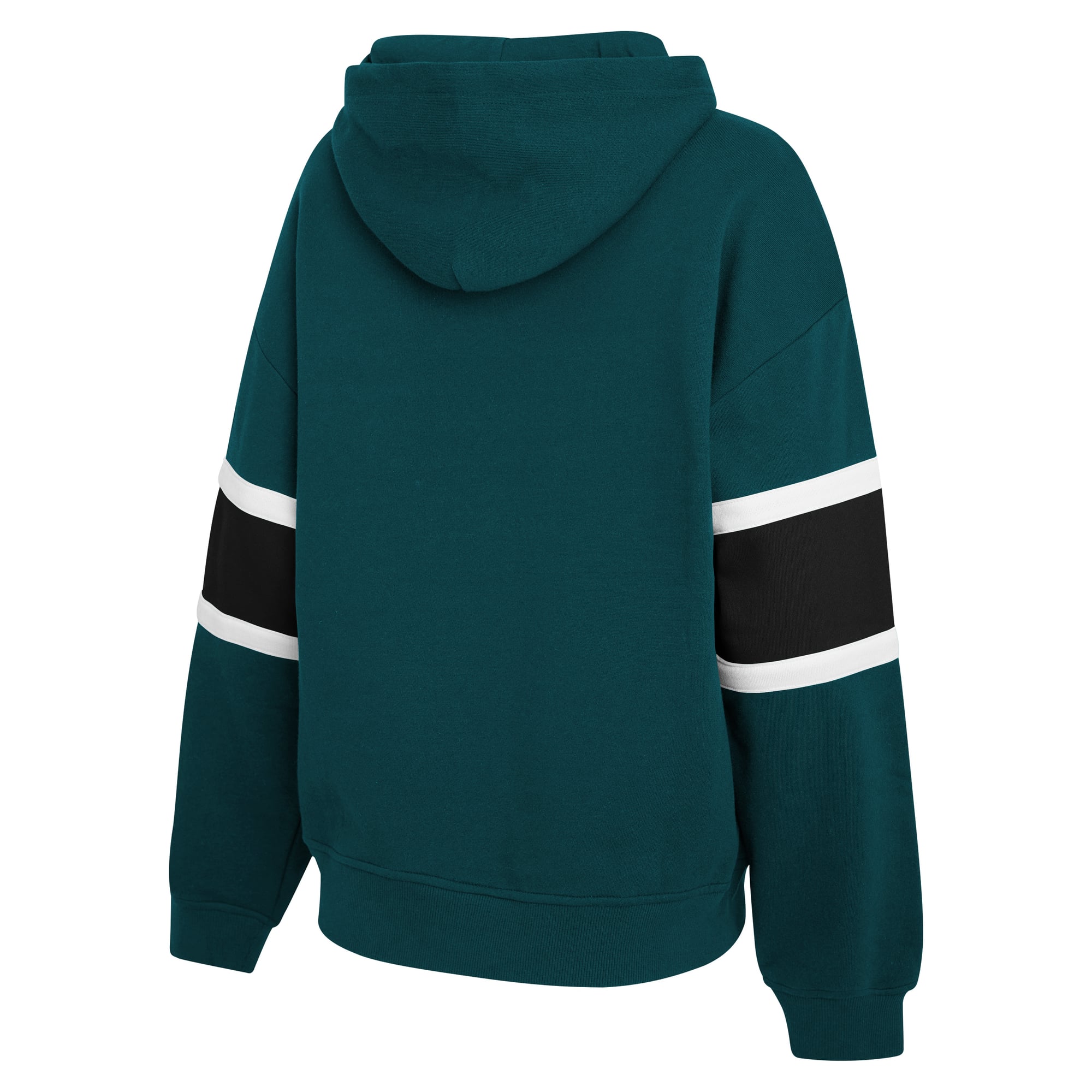 Sweat à capuche rayé vert nuit Philadelphia Eagles de la marque WEAR by Erin Andrews pour femme