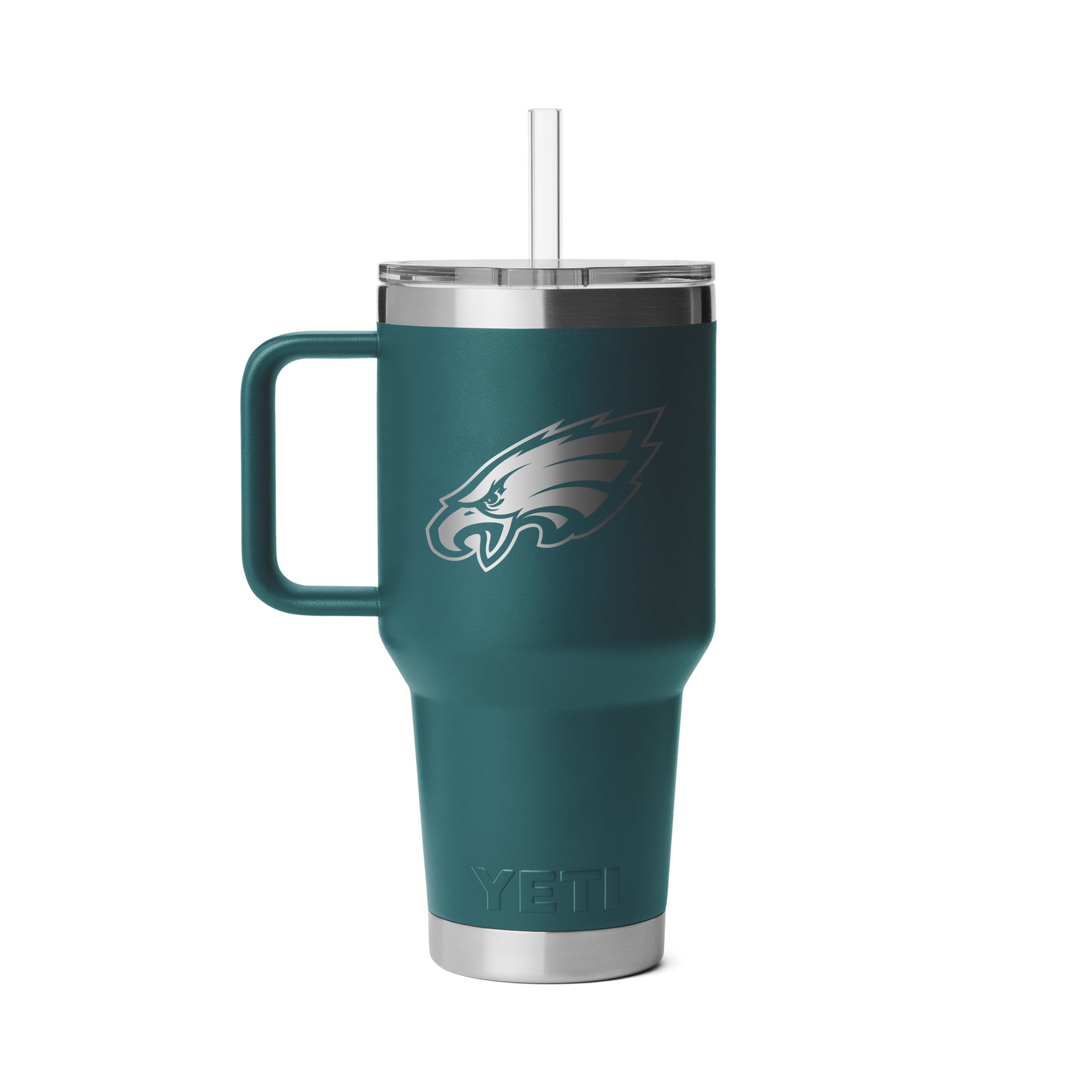 Mug à paille YETI Philadelphia Eagles Rambler 2.0 de 1 litre (35 oz)