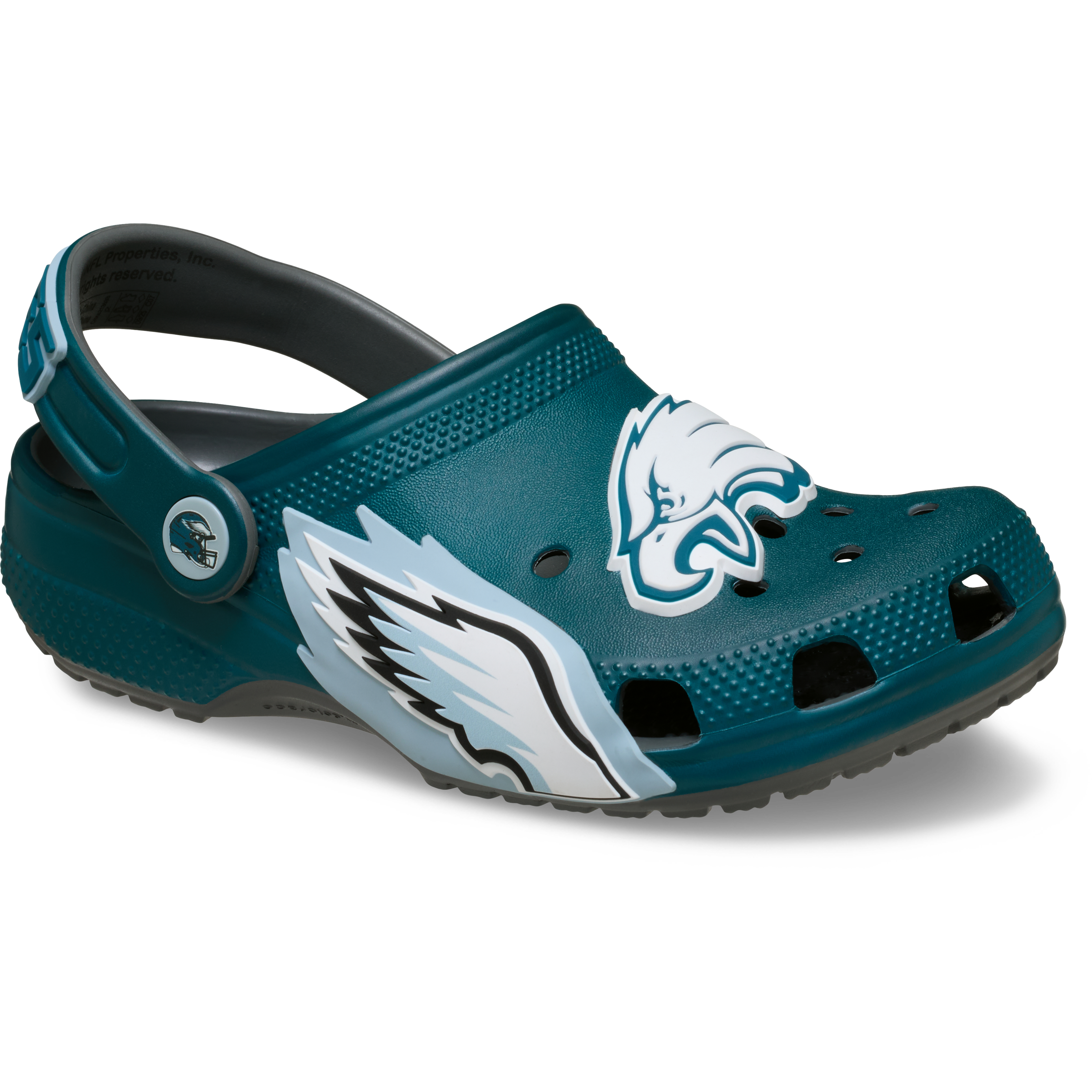 Youth Crocs Midnight Green Philadelphia Eagles Classic Clog